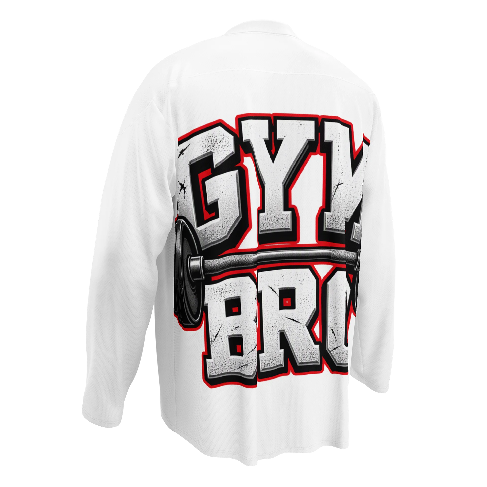 GYMBRO Distressed Barbell Hockey Jersey product image (4)