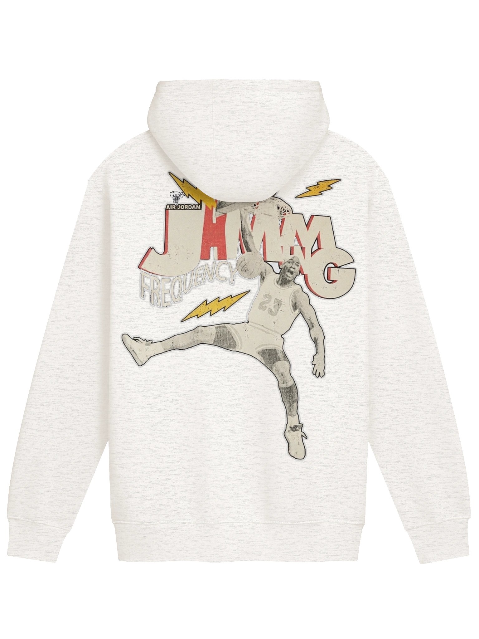 90s VINTAGE RETRO AIR JORDAN JAMMING FREQUENCY HOODIE product image (22)