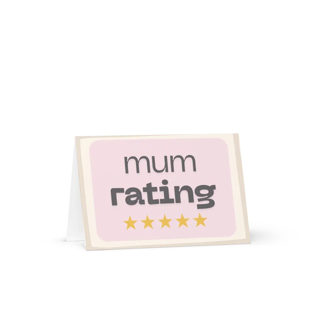 Funny Mother's Day Card 5 Star Mum Rating product image (6)