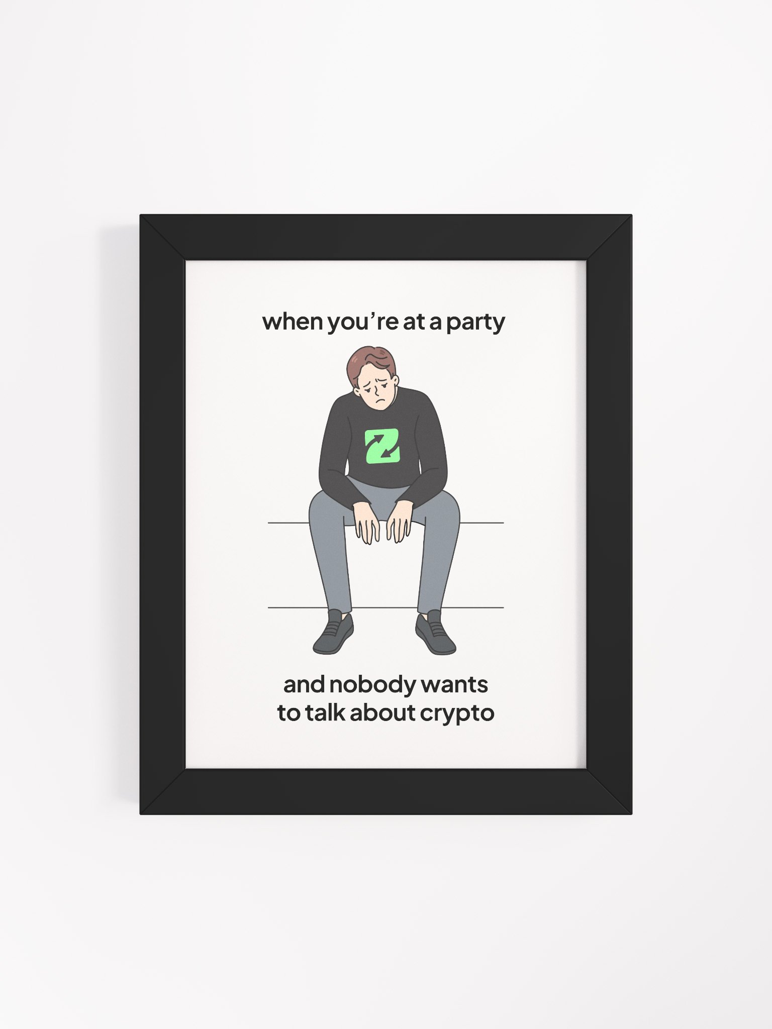 Sad at Party Meme Framed Matte Poster product image (38)