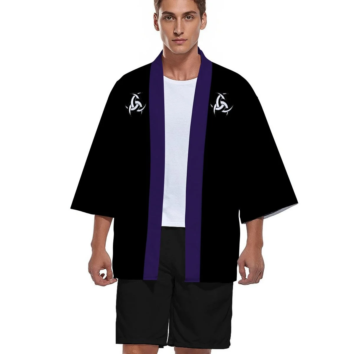 Sanzensekai Nodaichi-Kamon Haori (Historical Variant) | Japanese Open Front Cardigan Jacket product image (5)