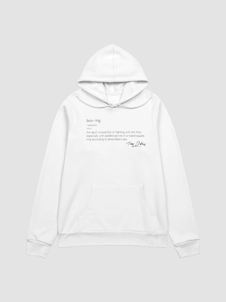 Boxing Definition Hoodie - White product image (1)