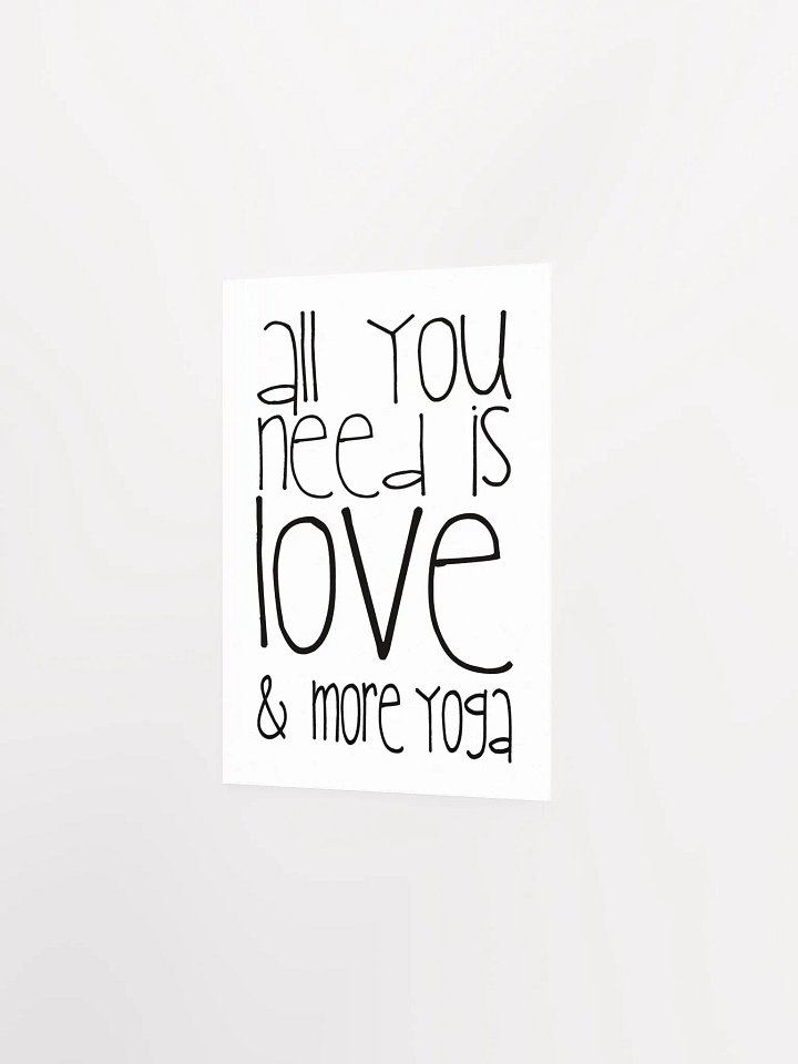 Love & Yoga Whimsical Poster product image (13)