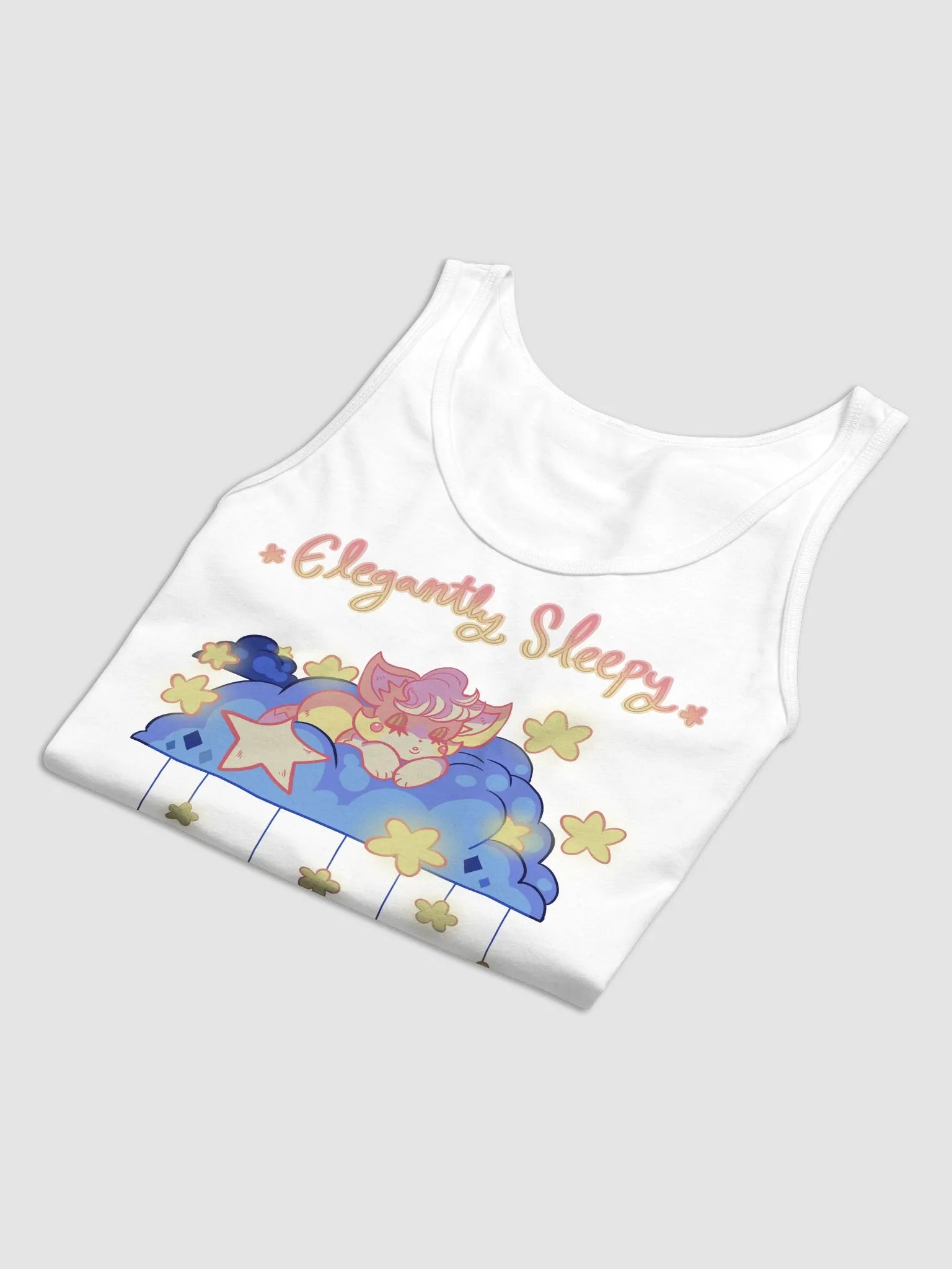 "Elegantly Sleepy" Cream Tank Top product image (4)