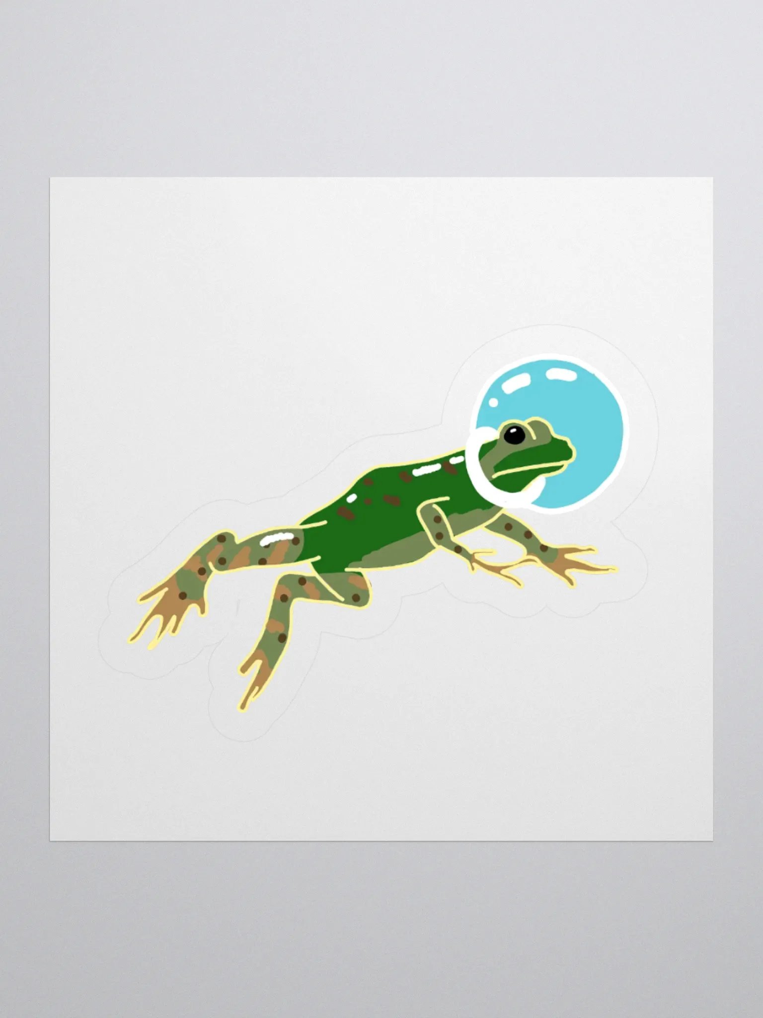 Astronaut Frog Sticker product image (1)