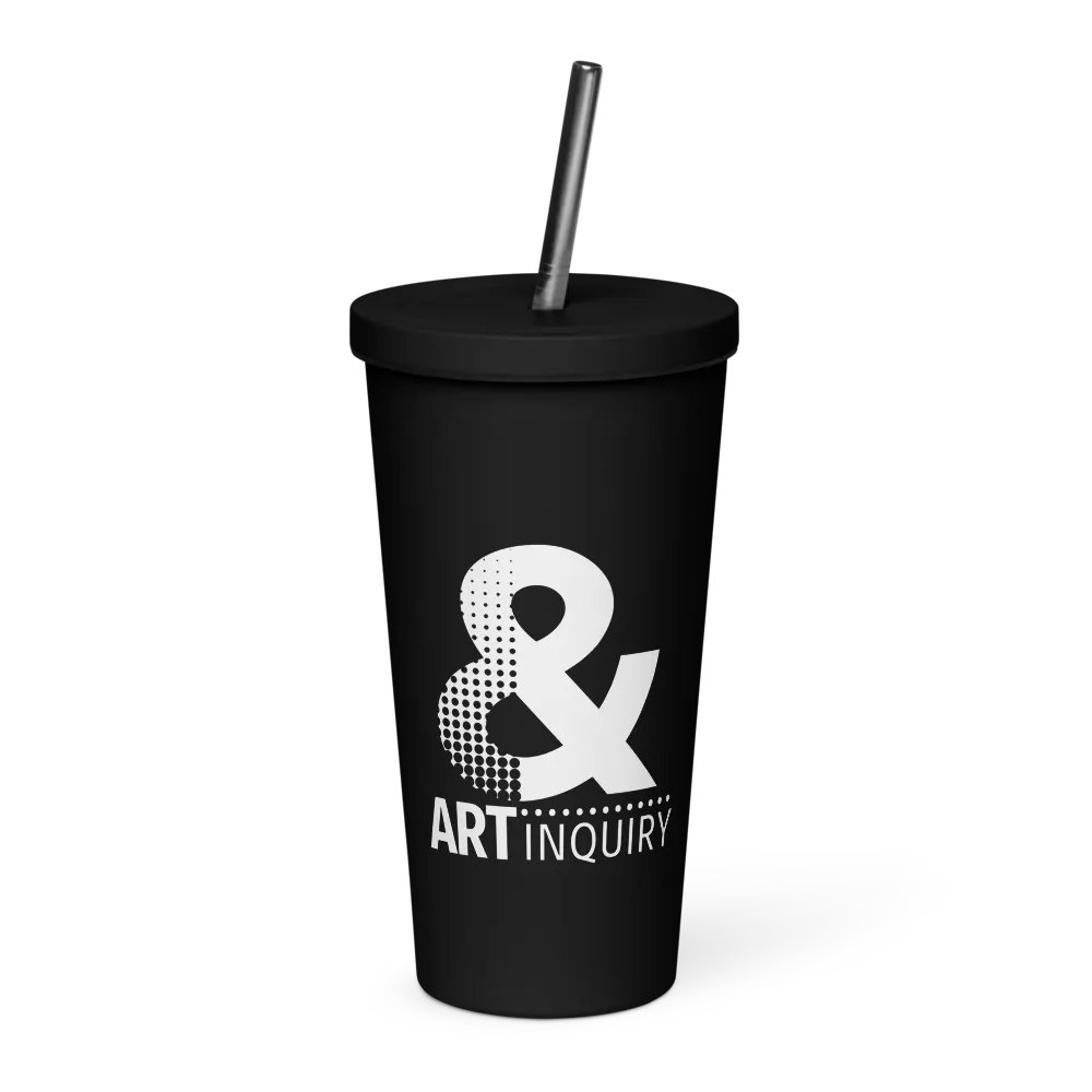 Art & Inquiry Dark Insulated Tumbler + Straw product image (2)
