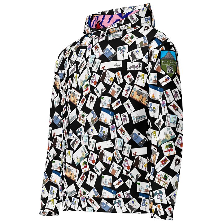 Stick Vet Comic Pannels Hoodie BLK product image (2)