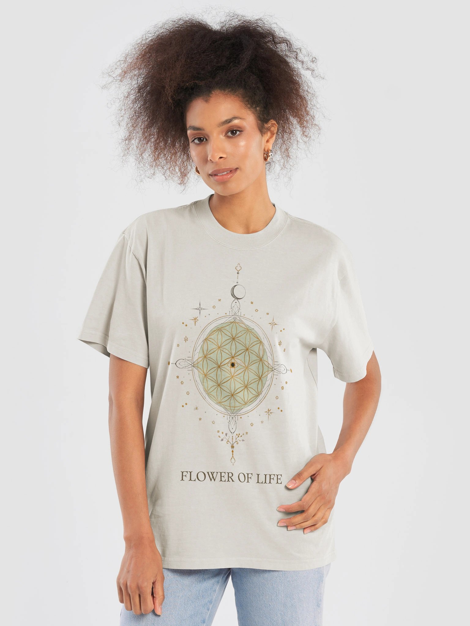Flower of Life Sacred Geometry Third Eye Cosmic Spiritual product image (2)