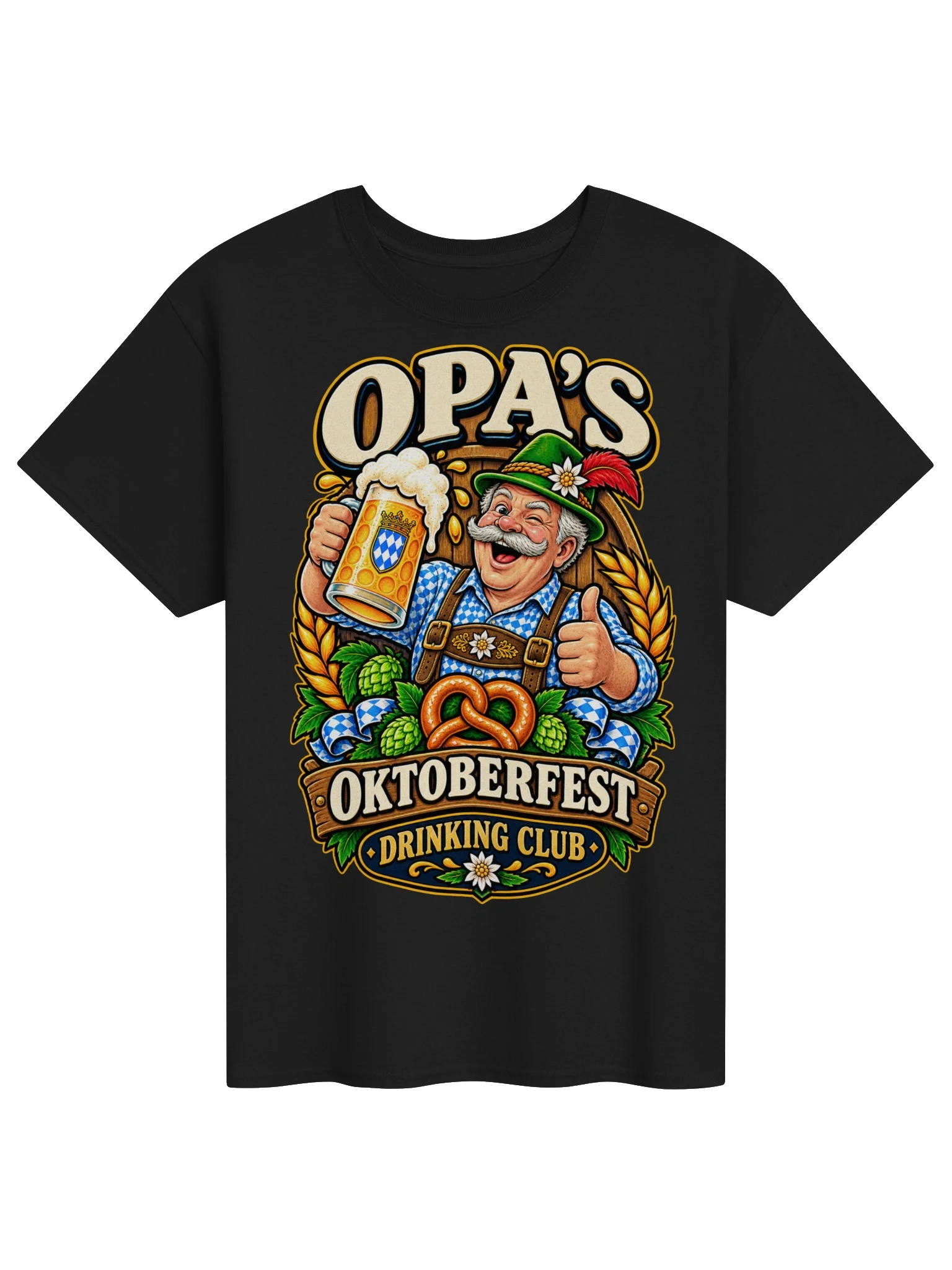 Opa’s Oktoberfest Drinking Club German Beer Vintage Tee