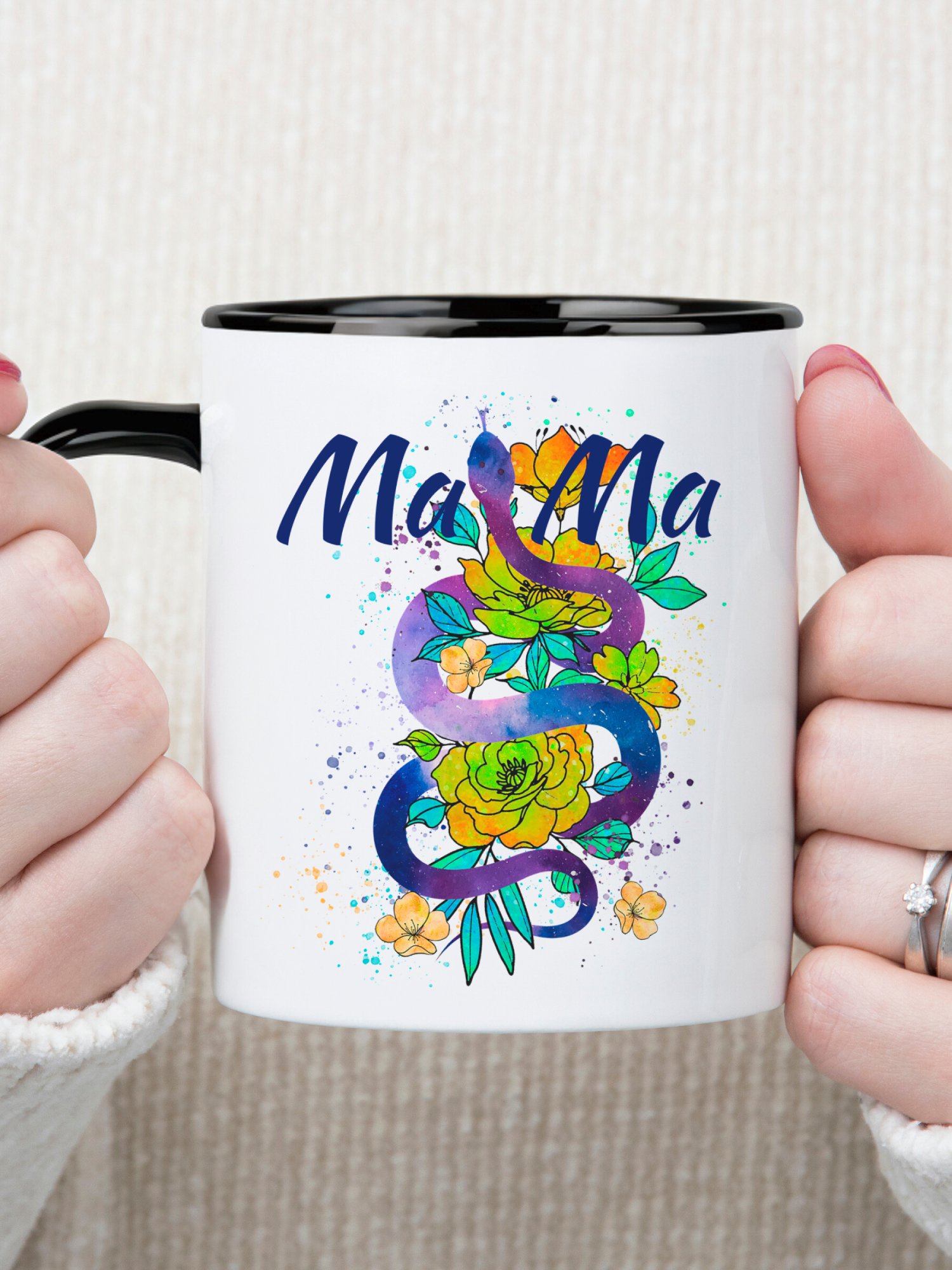 Floral Snake Mug product image (1)