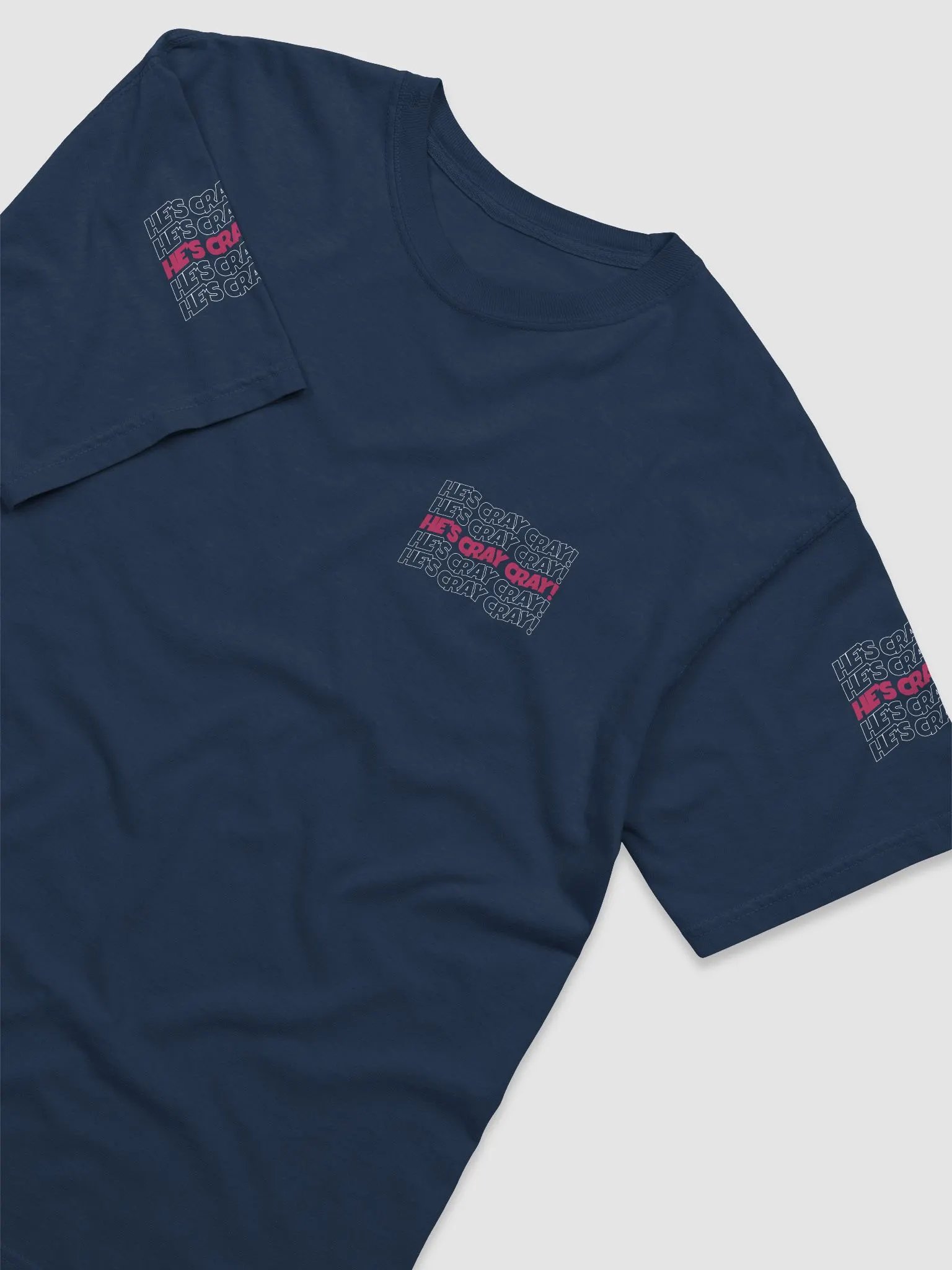 He's cray cray! Shirt (pink/white) product image (4)
