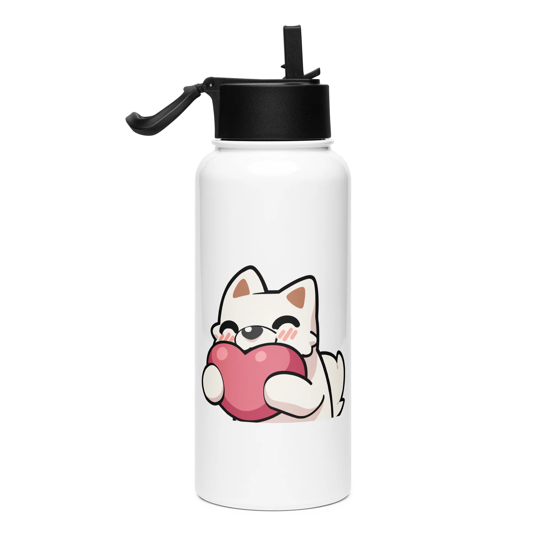 Love Stainless Steel Water Bottle with a Straw product image (4)