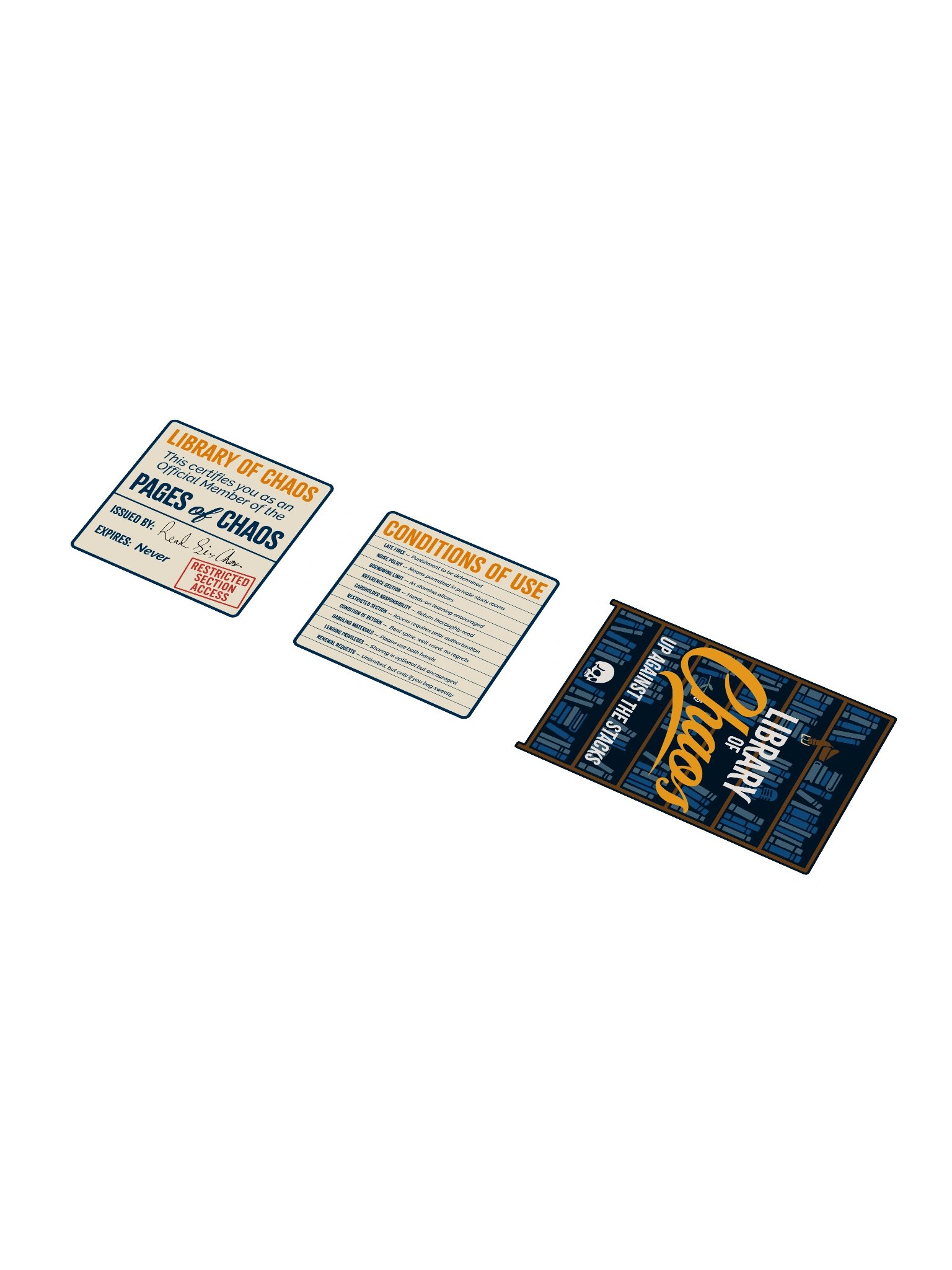 Library of Chaos Kiss Cut Stickers product image (1)