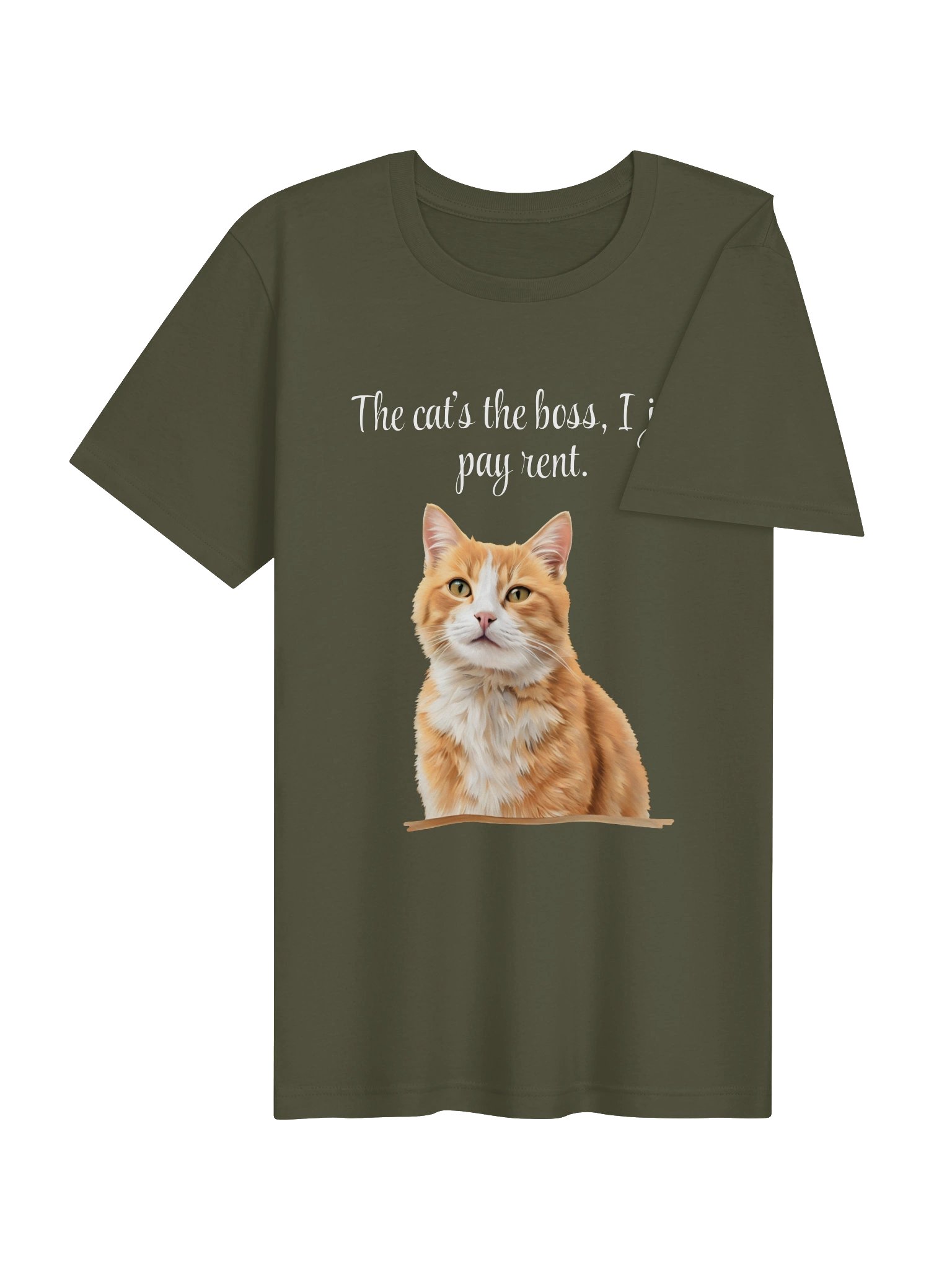 Custom "The Cat's The Boss" Photo T-Shirt product image (38)