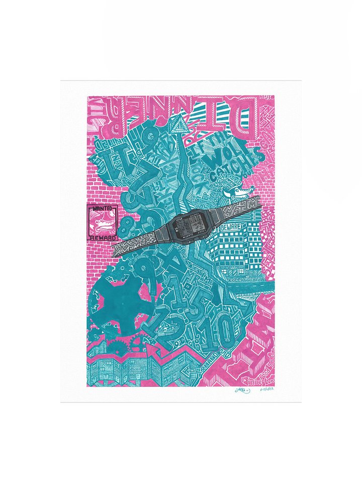 Whats the time Mr Wolf Matte Poster Print product image (1)