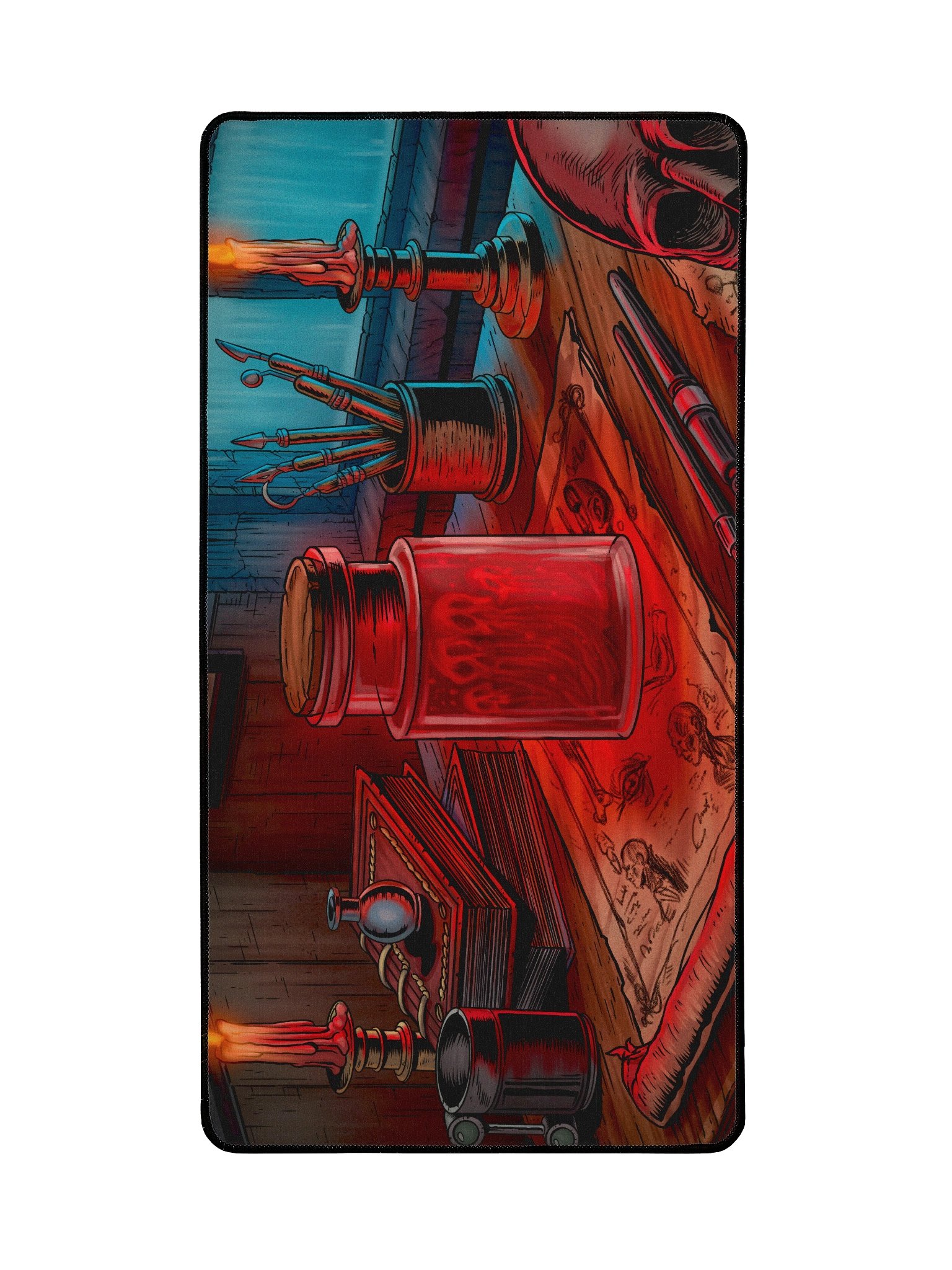 'Blood Vial' Hand Drawn Playmat by DarkSideTokens! product image (2)