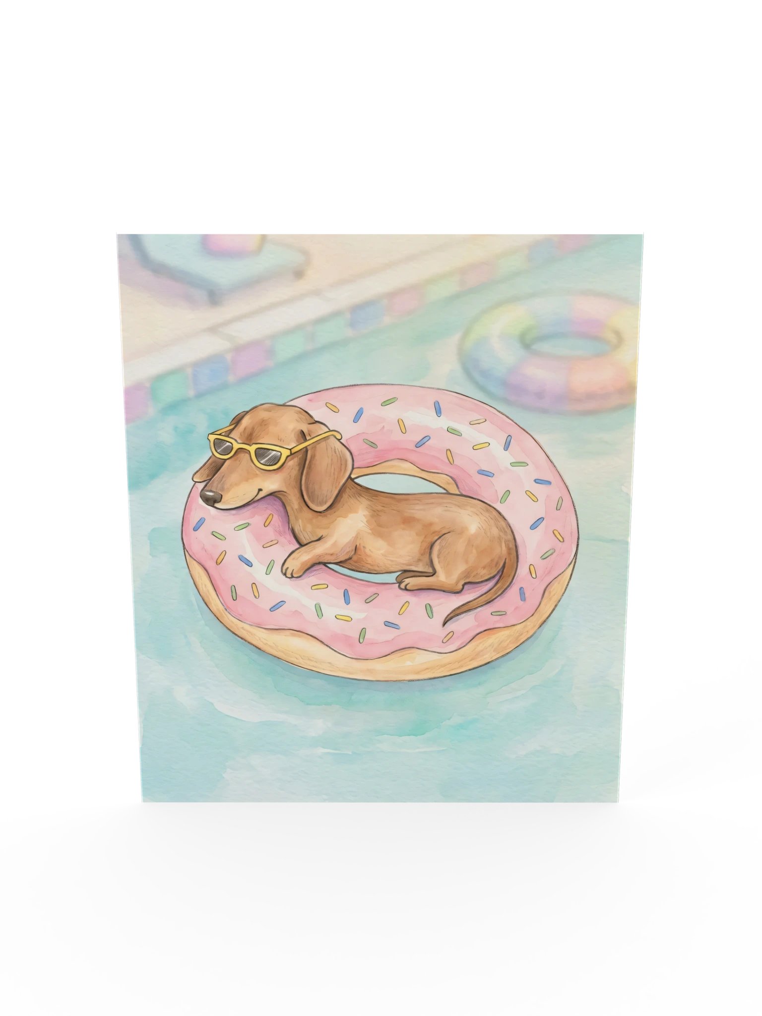 Donut Float Doxie Poster product image (19)