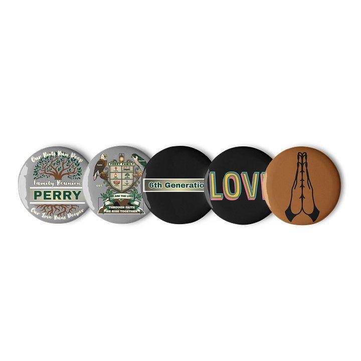 Pin Buttons for 6th Generation Perry Family Reunion 2026 | Legacy Edition product image (1)
