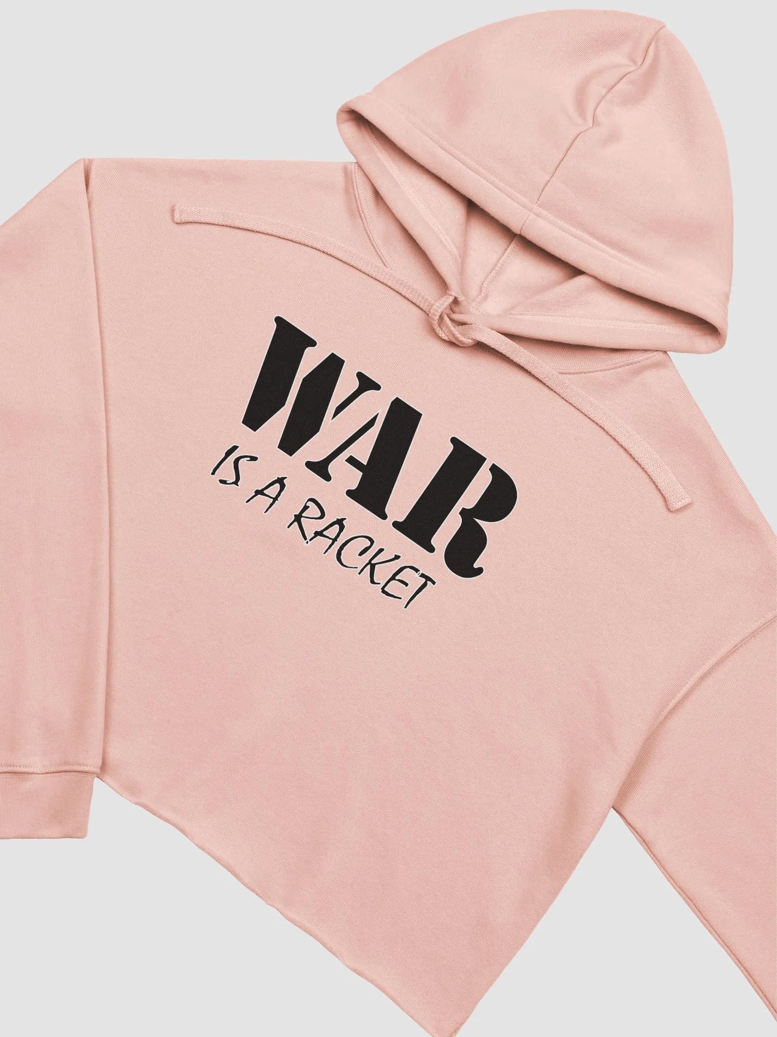 War Is A Racket - Bella+Canvas Fleece Crop Hoodie product image (3)
