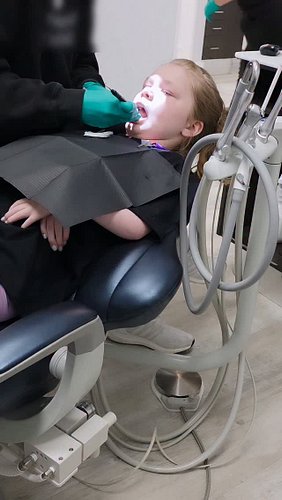 Ana's hygienist found a really loose baby tooth. 👶🦷 She has 8 more to go after this one and one of those is already loose. No...