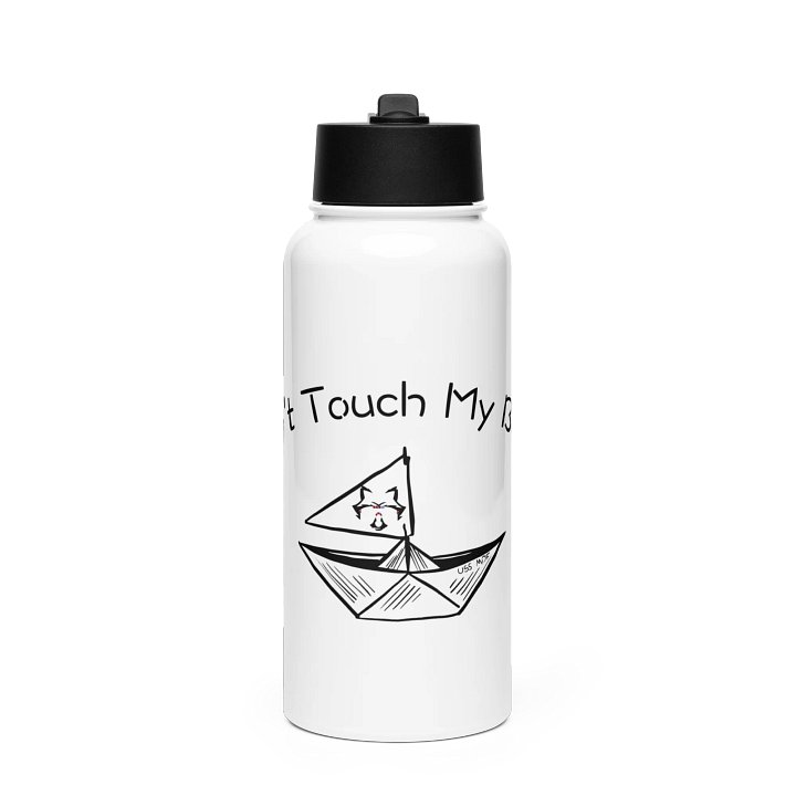 Don't Touch My Boats Water Bottle product image (1)