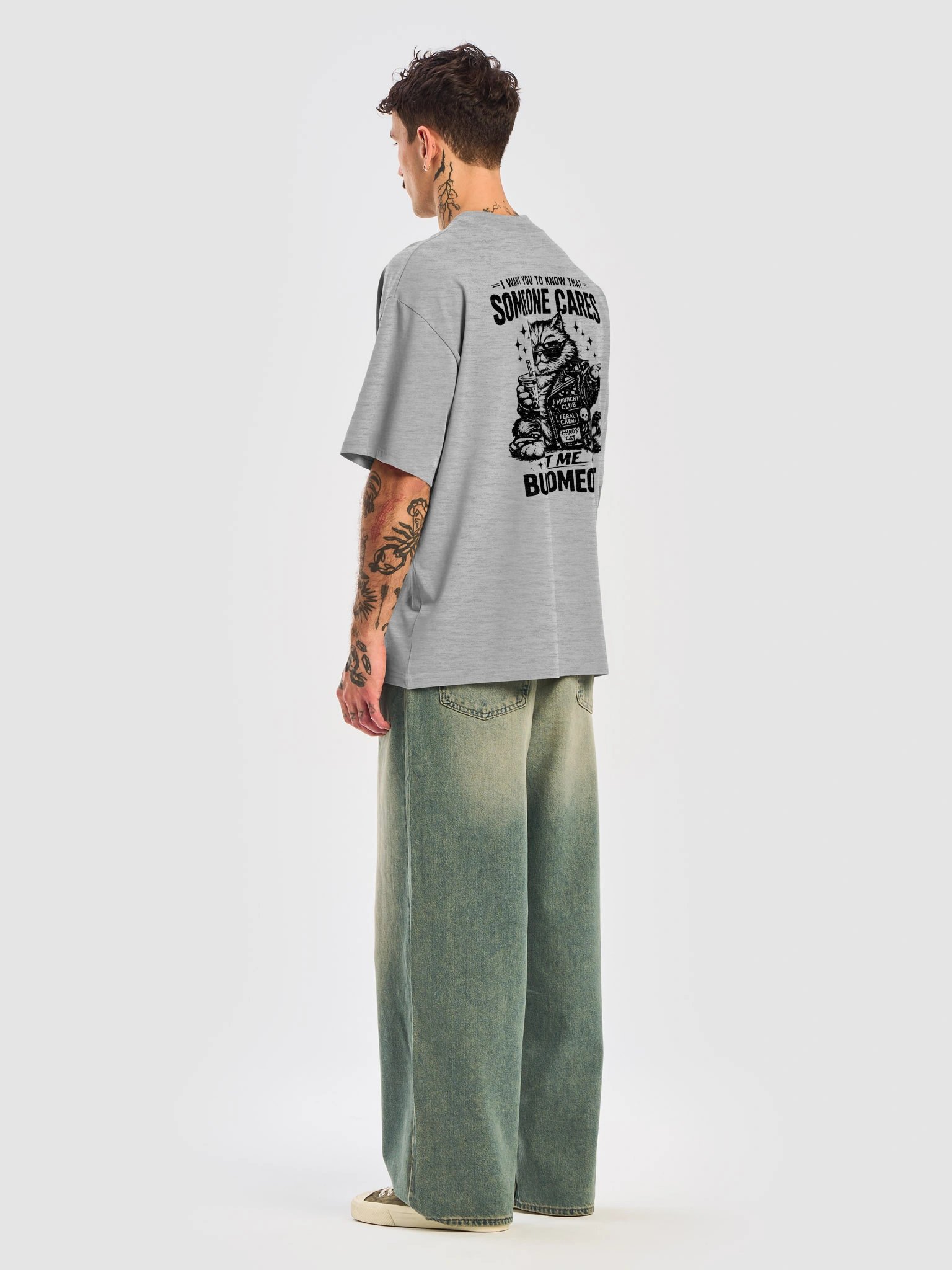 Funny Punk Cat Graphic T-Shirt product image (22)