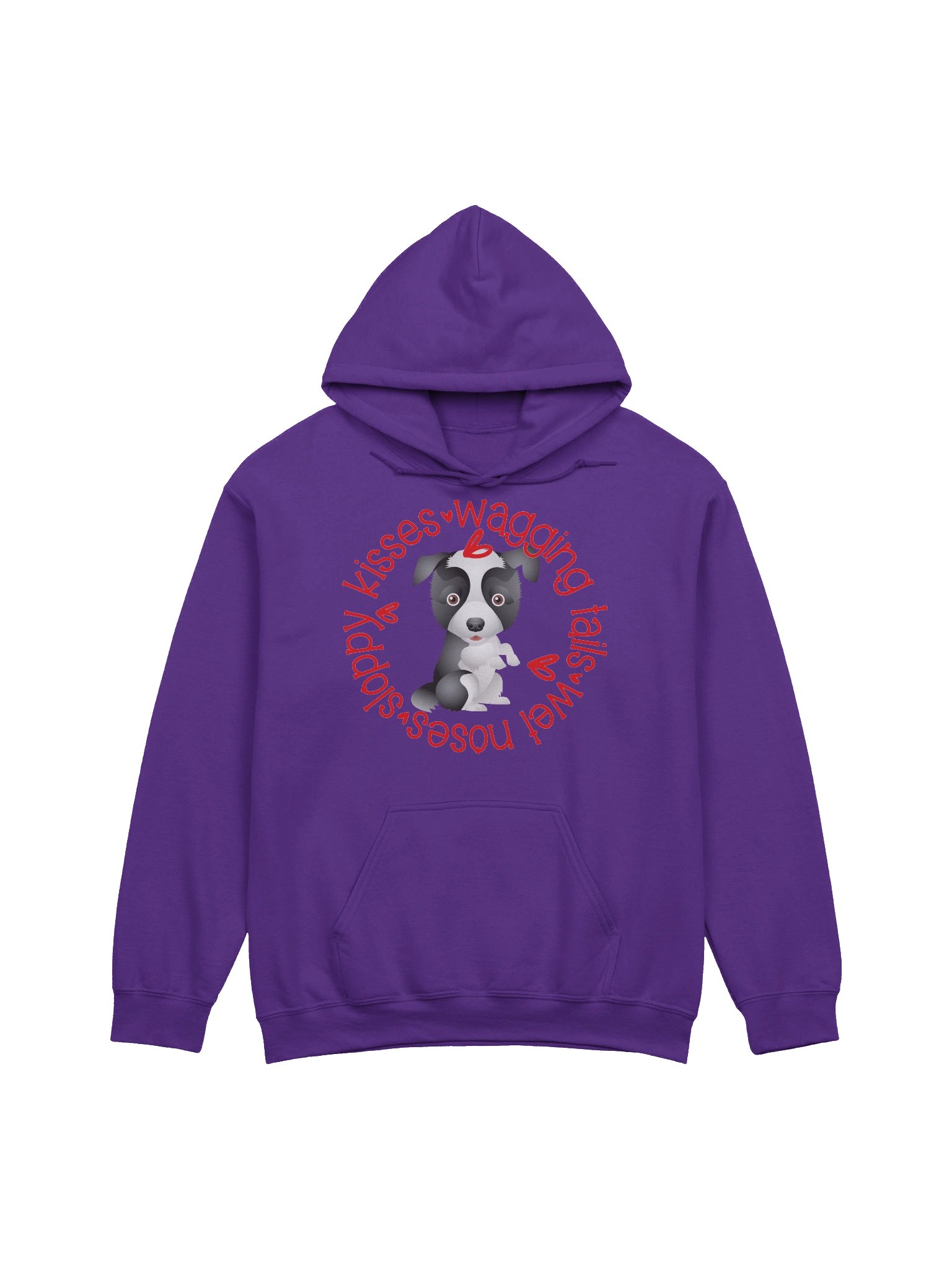 Sloppy Kisses Border collie Hoodie product image (5)