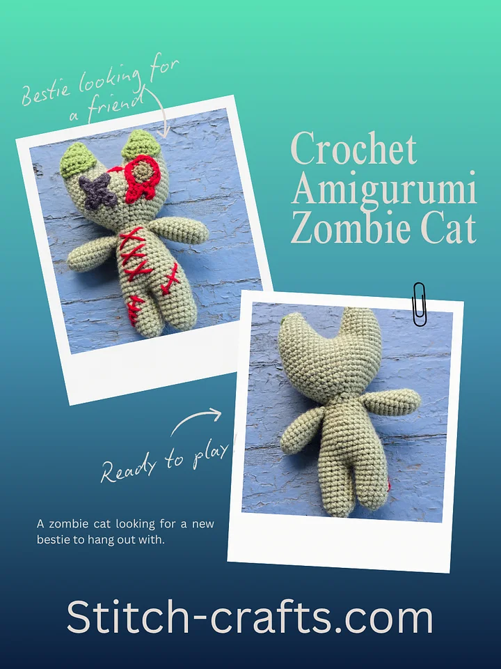 Zombie Cat Plushie 🐑 product image (1)
