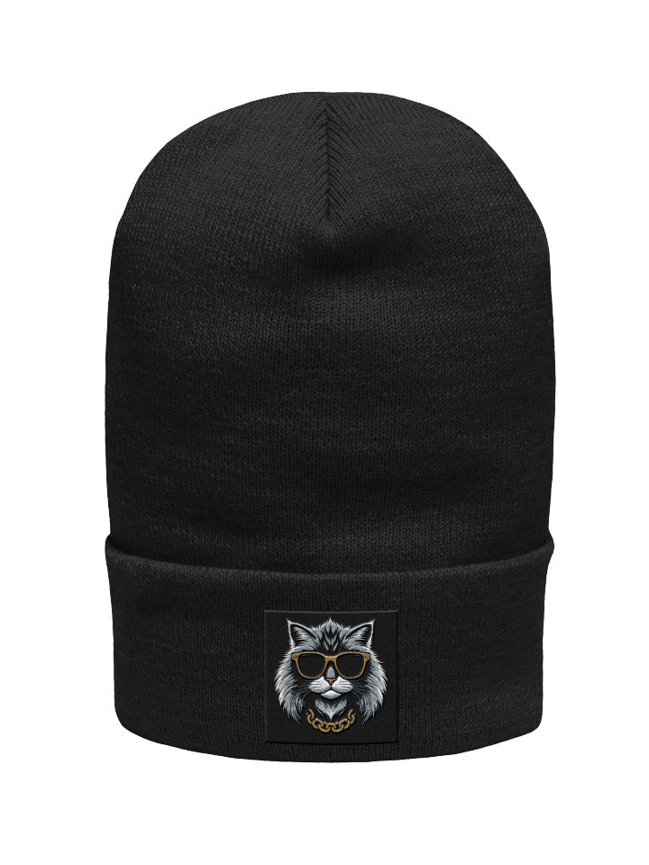 Fluffy Hip Hop Cat Beanie product image (1)