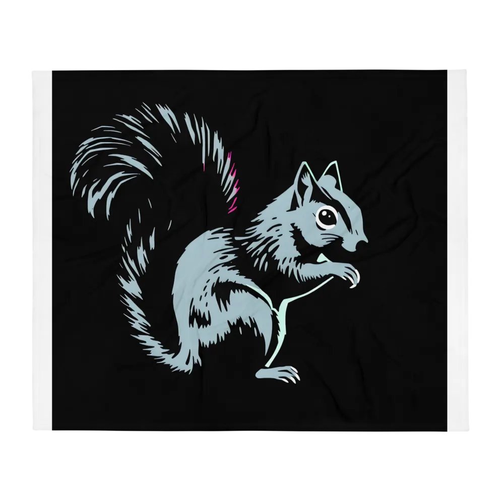 Squirrel Silhouette Throw Blanket product image (2)