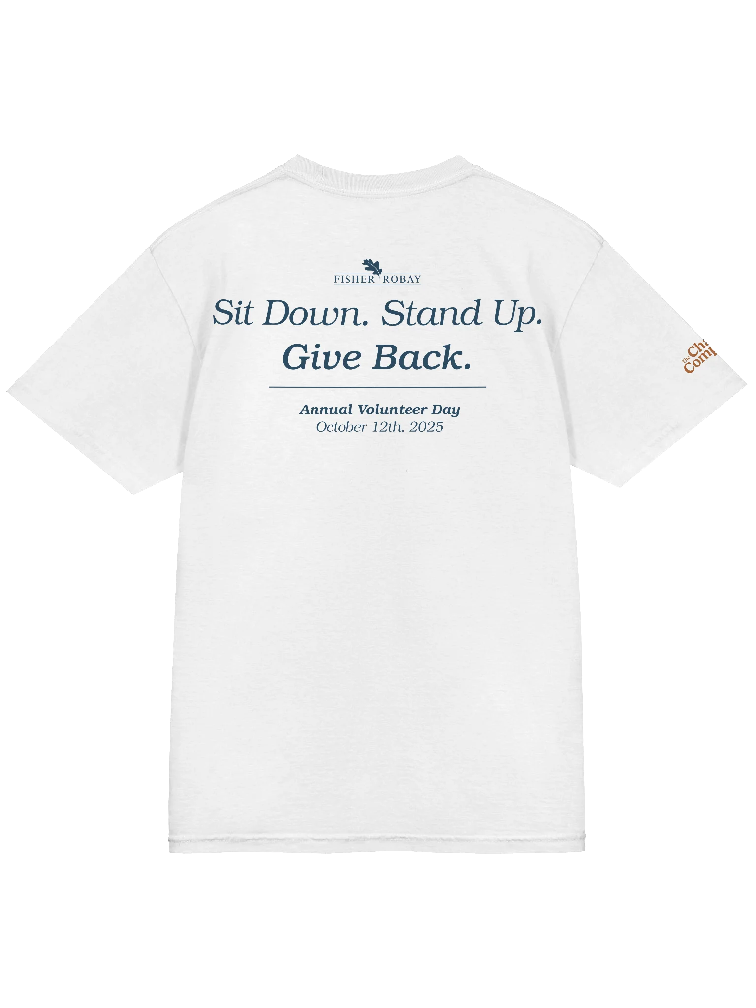 Fisher Robay “Volunteer Day 2025” Corporate Tee product image (4)
