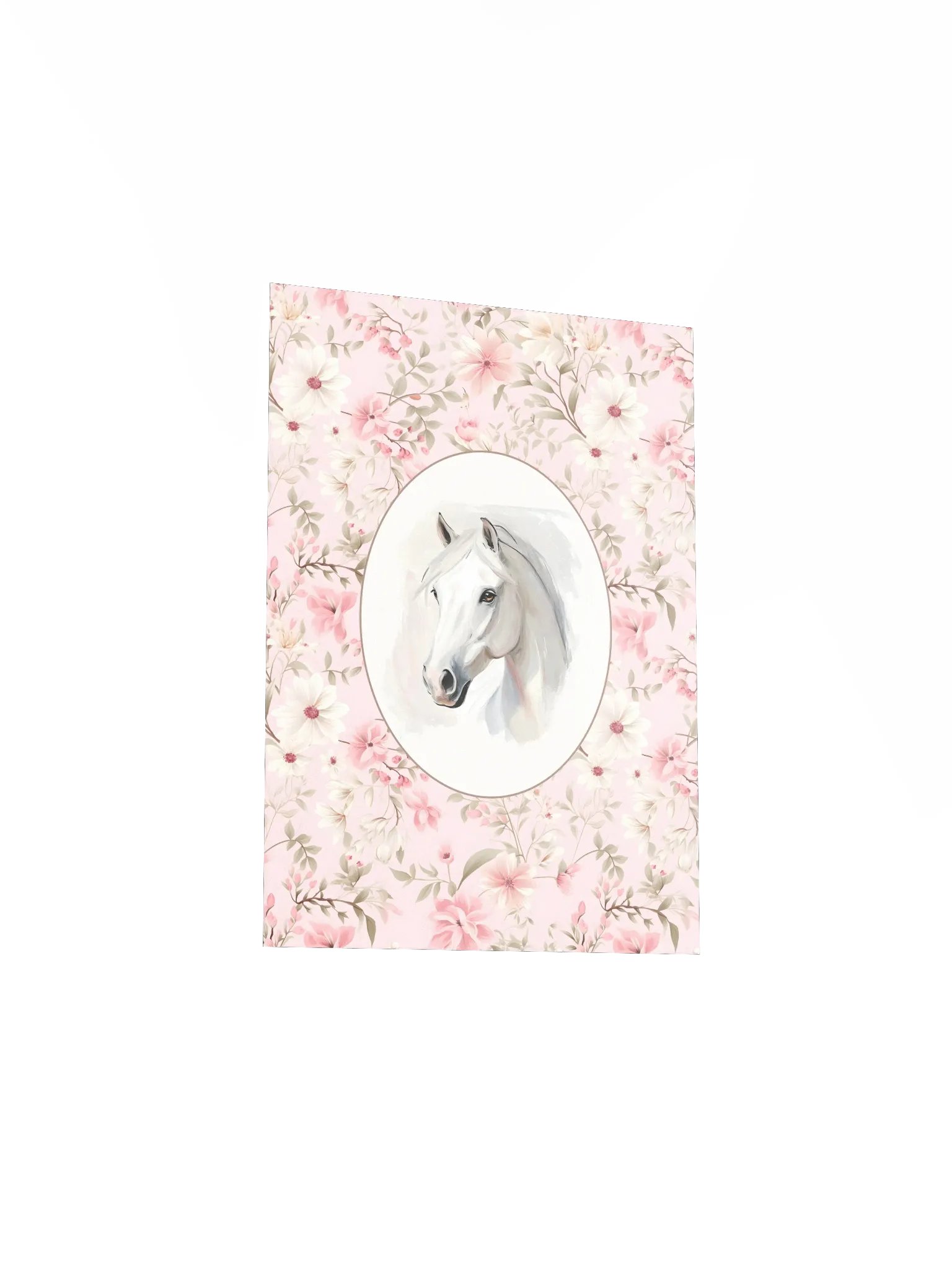Horse on Pink Floral Pattern Nursery and Home Decor product image (6)