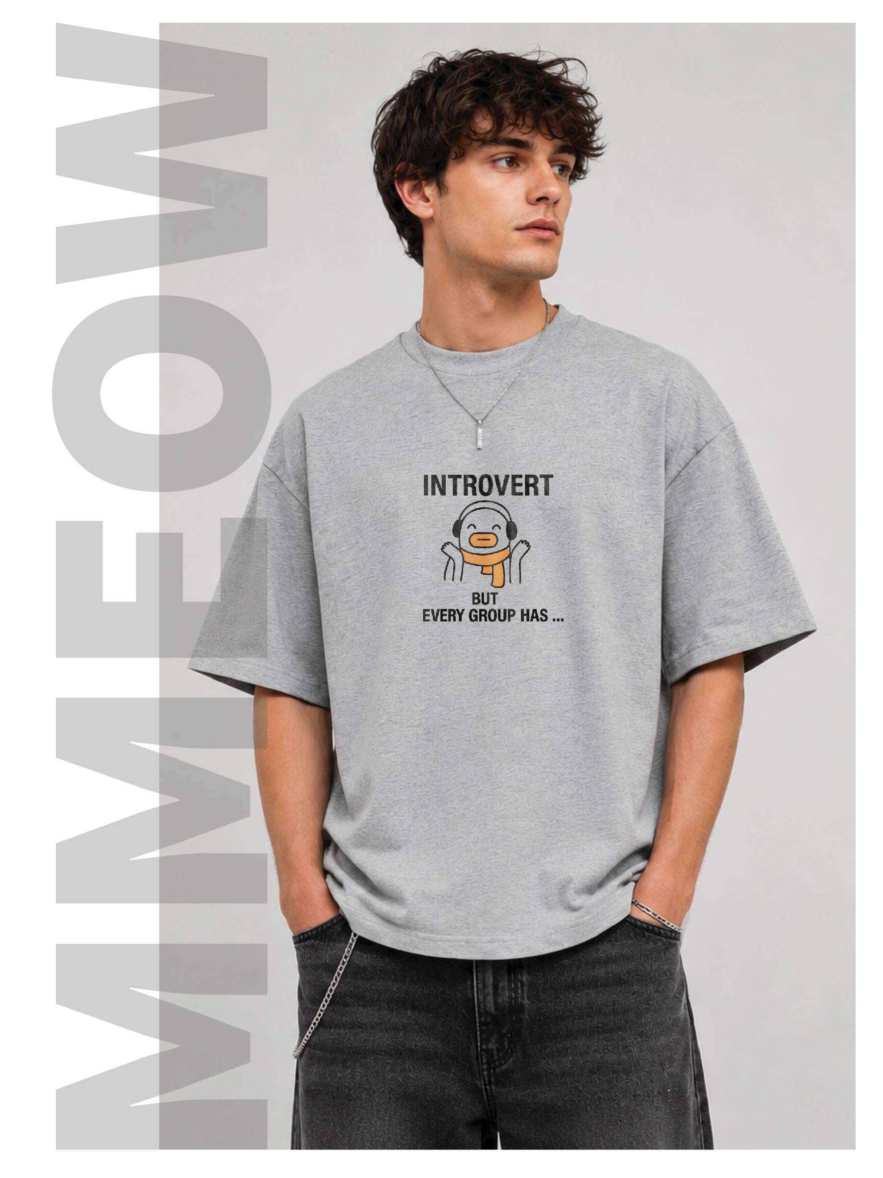 Introvert BOXY T - SHIRT PRINTED product image (35)