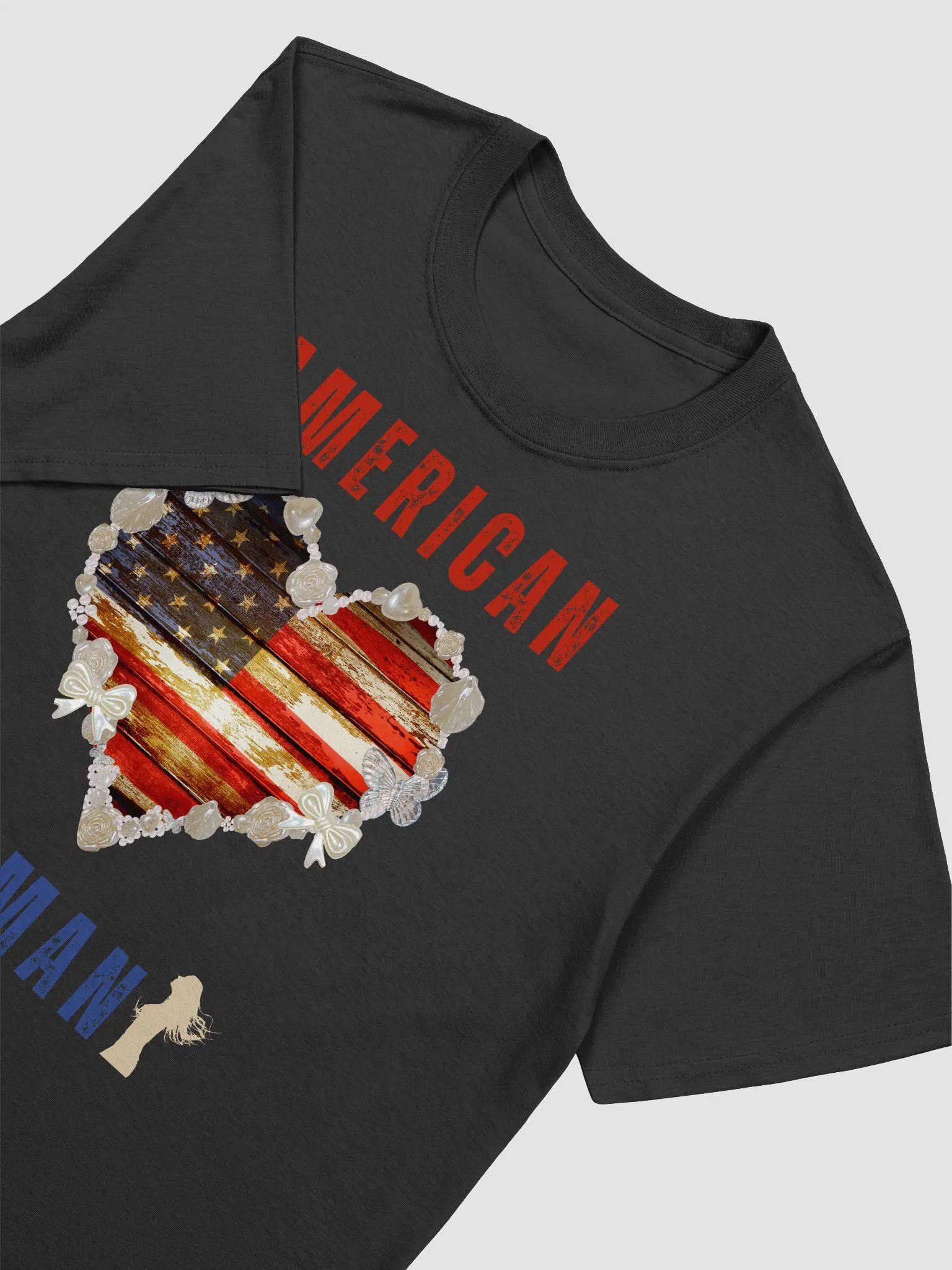 American Woman Heart Soft T-Shirt product image (10)