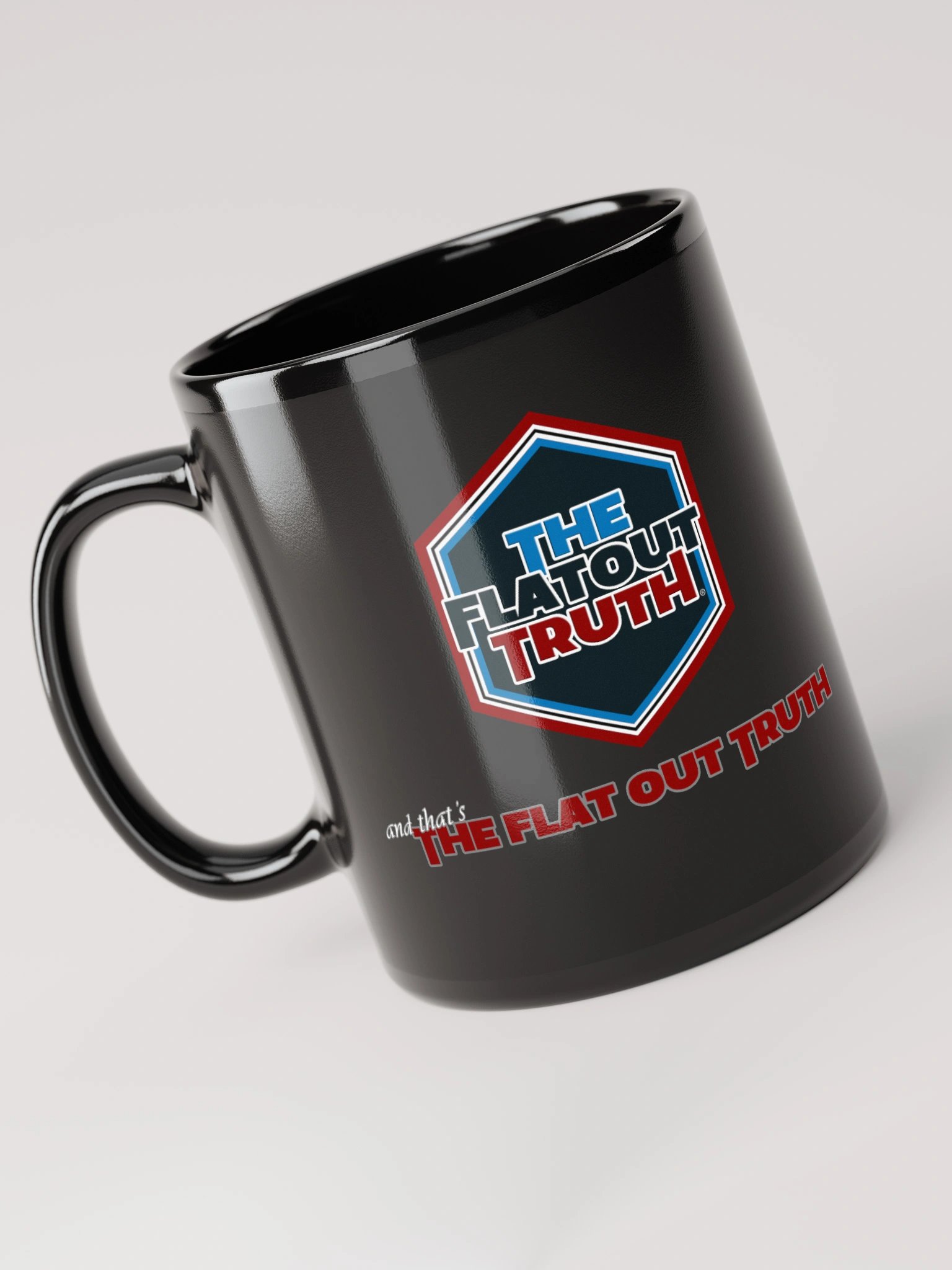 TFOT Red-Blue Hex Logo Black Mug product image (1)