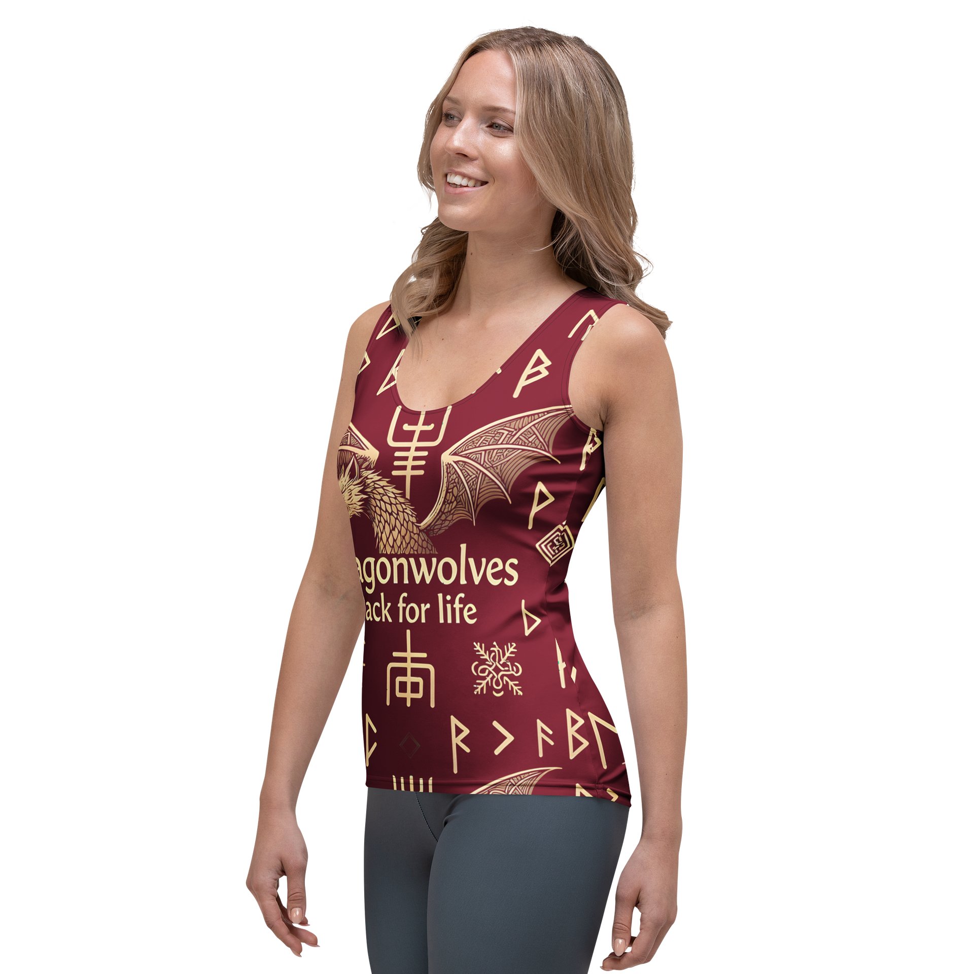 Dragonwolves Pack All-Over Print Tank Top product image (3)