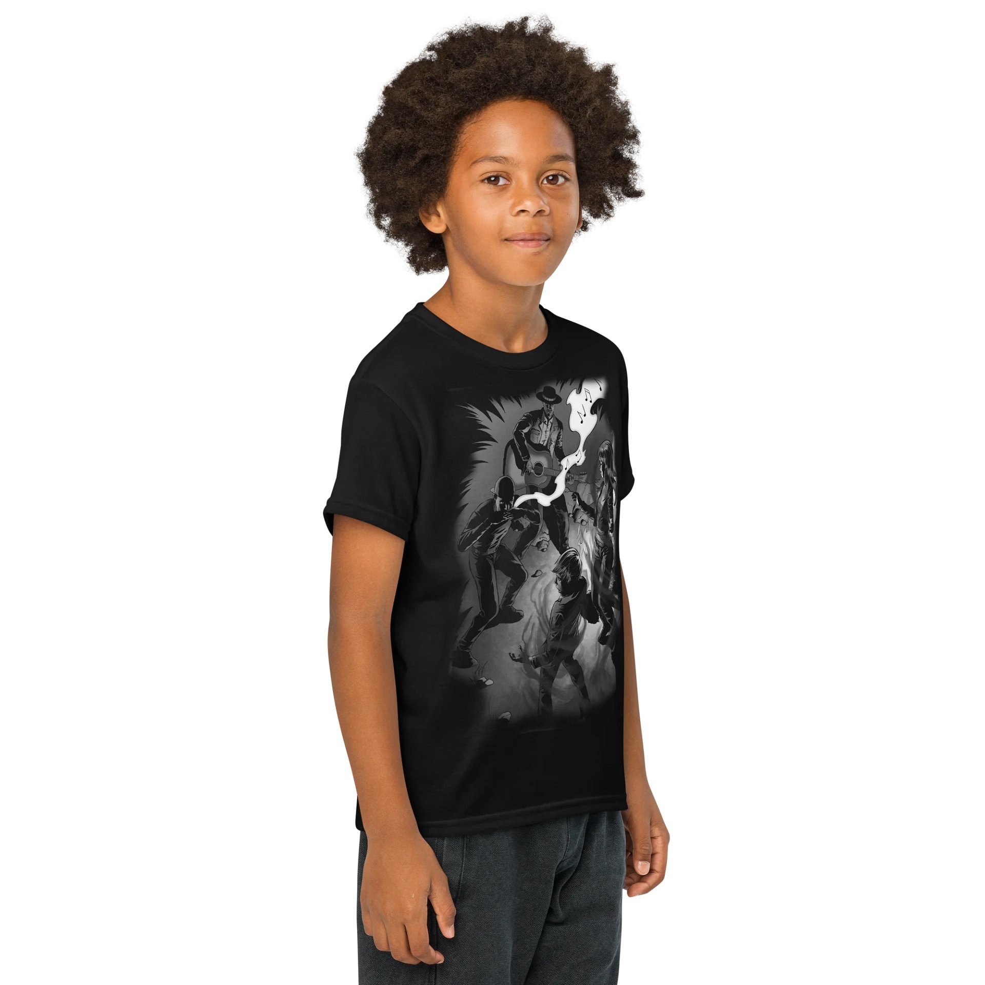 Shadows on the Silver Strings - Sliver Jack - Youth T-Shirt product image (4)