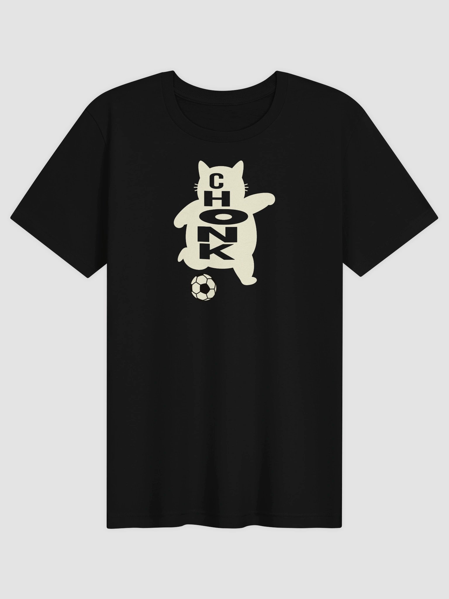 Soccer Chonk Cat - Unisex Adult Super Soft Lightweight T-shirt product image (1)