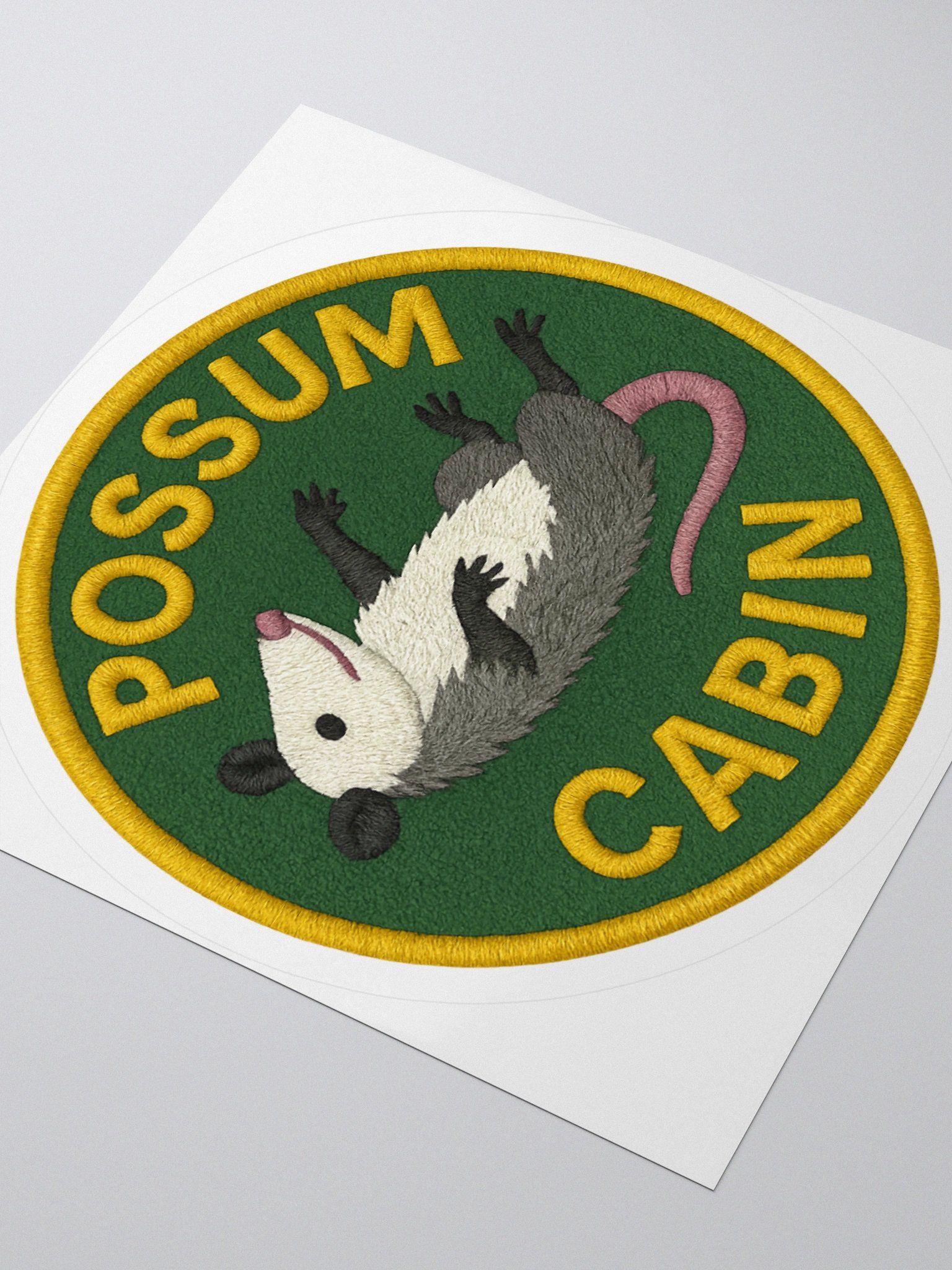 POSSUM CABIN BADGE STICKER product image (6)