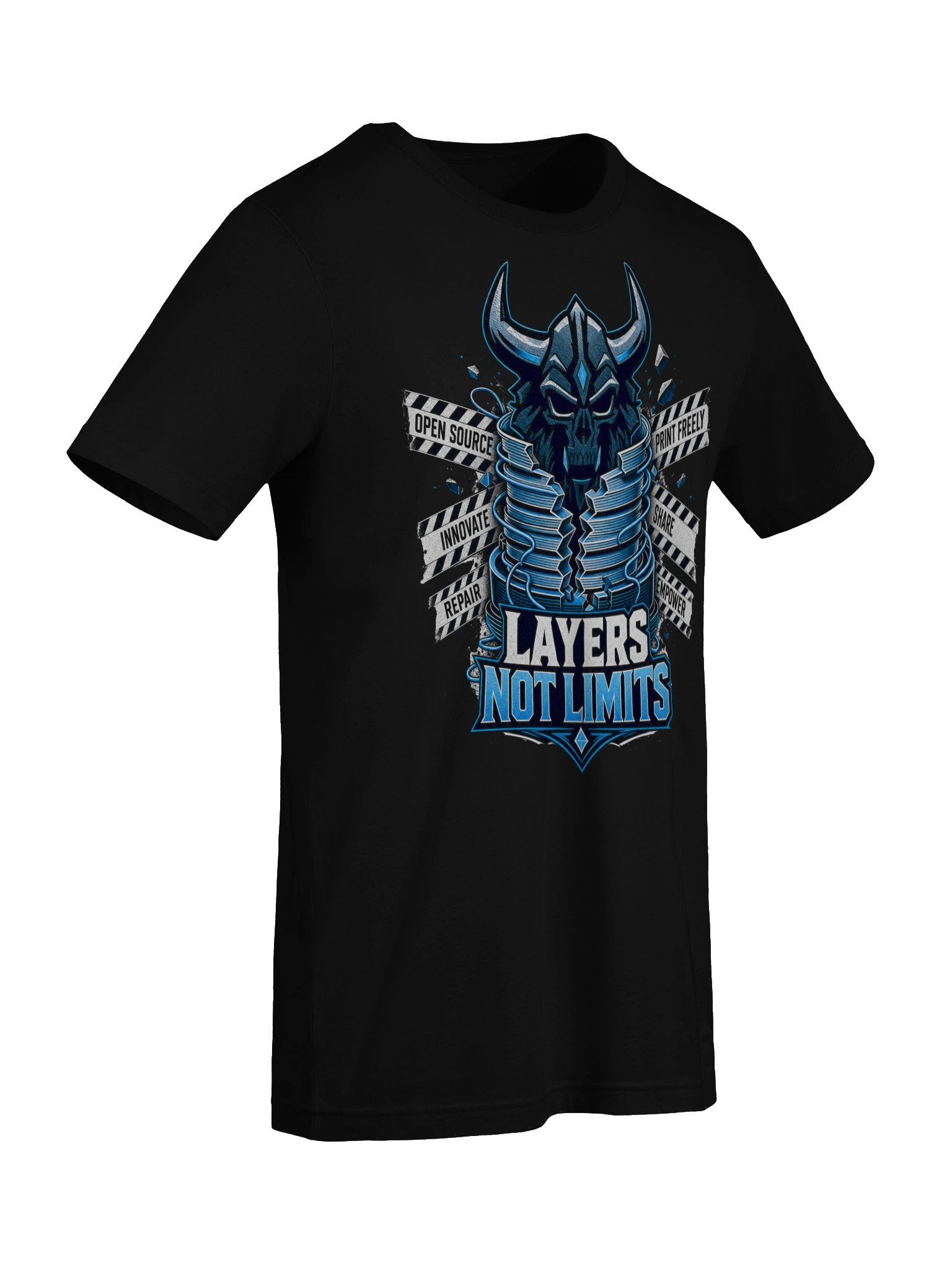LAYERS NOT LIMITS — Open Source Helmet Tee product image (74)