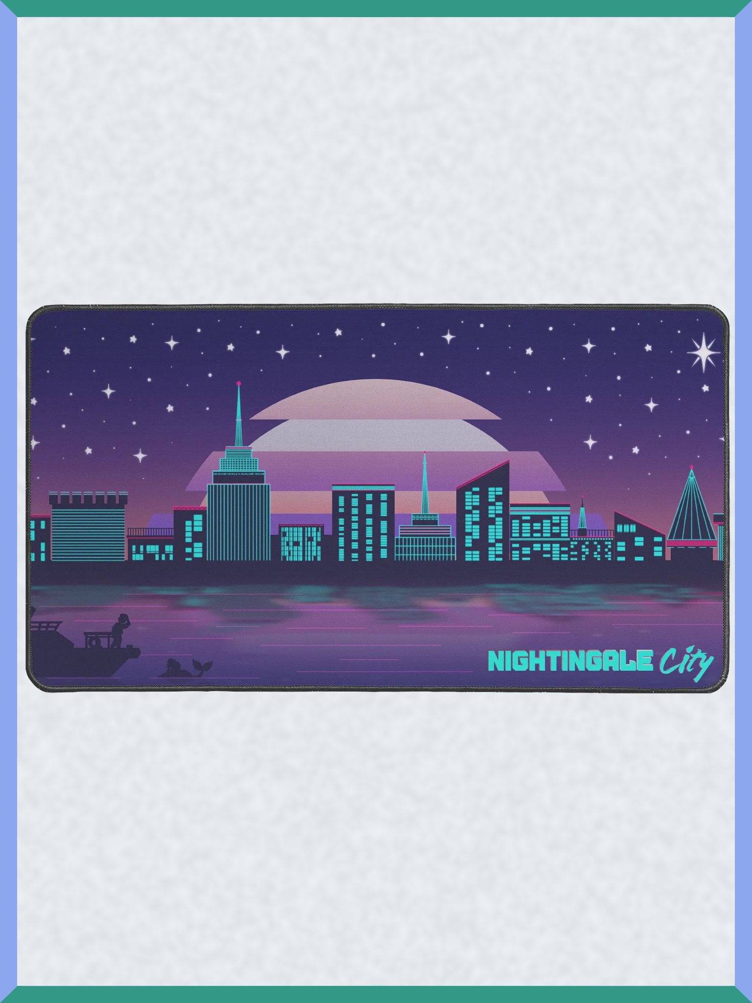 Nightingale City - 12" x 22" Desk Mat product image (2)