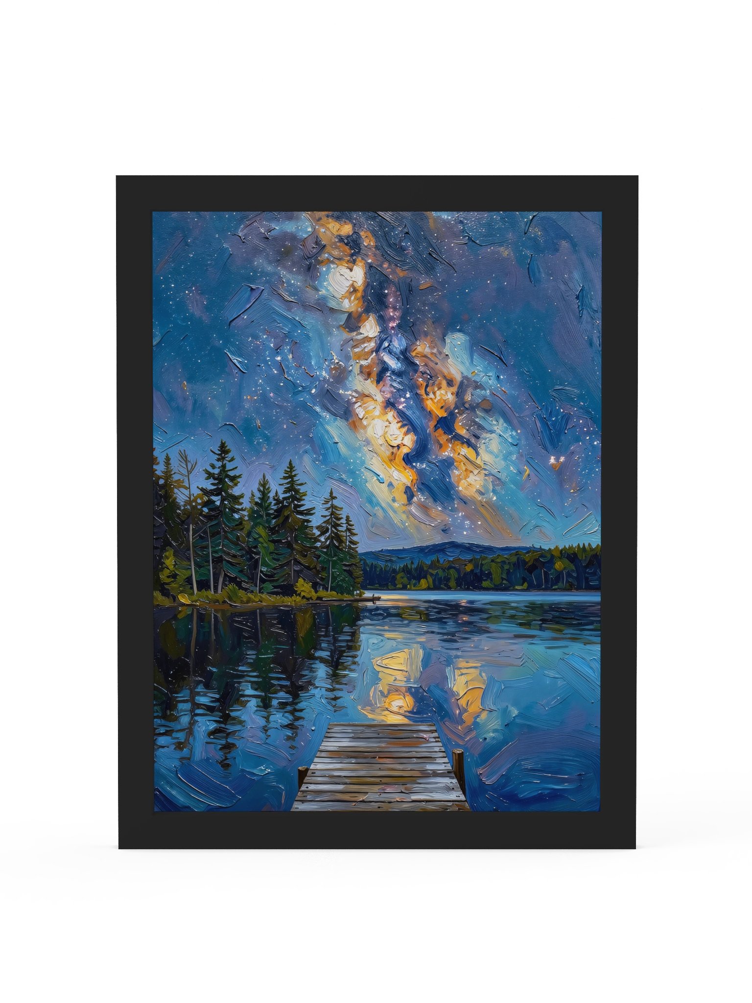 Starry Night Over the Lake Framed Print product image (1)