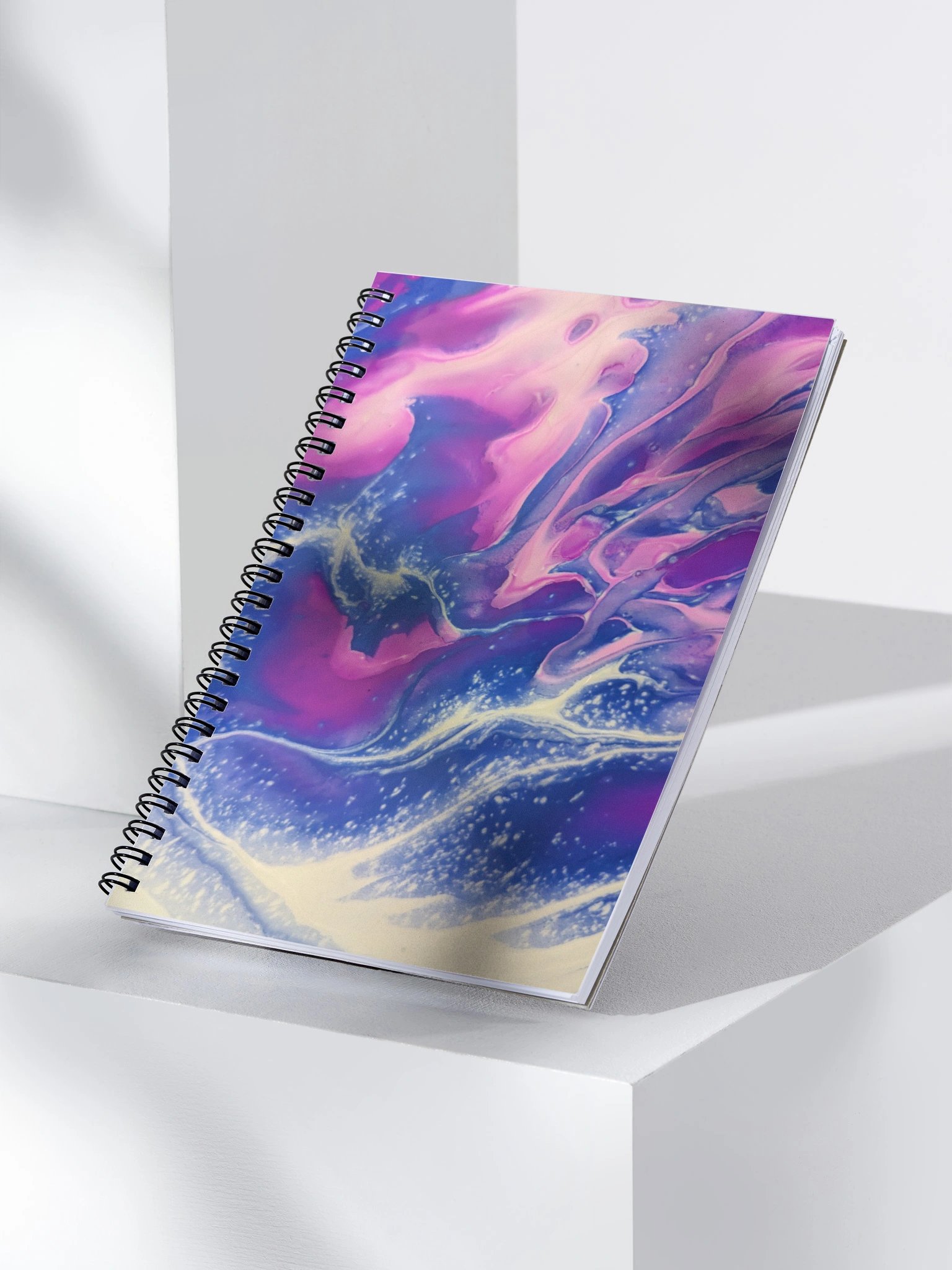 Stars Birth Pink Fire Spiral notebook product image (3)