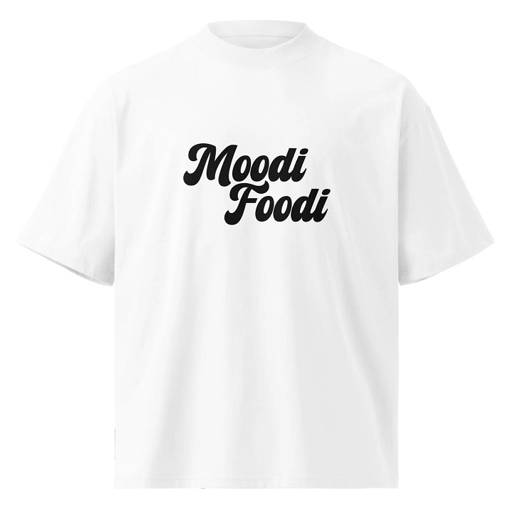 Moodi Foodi Originals – Organic Oversized Tee – Natural Feel - Black Pepper product image (1)
