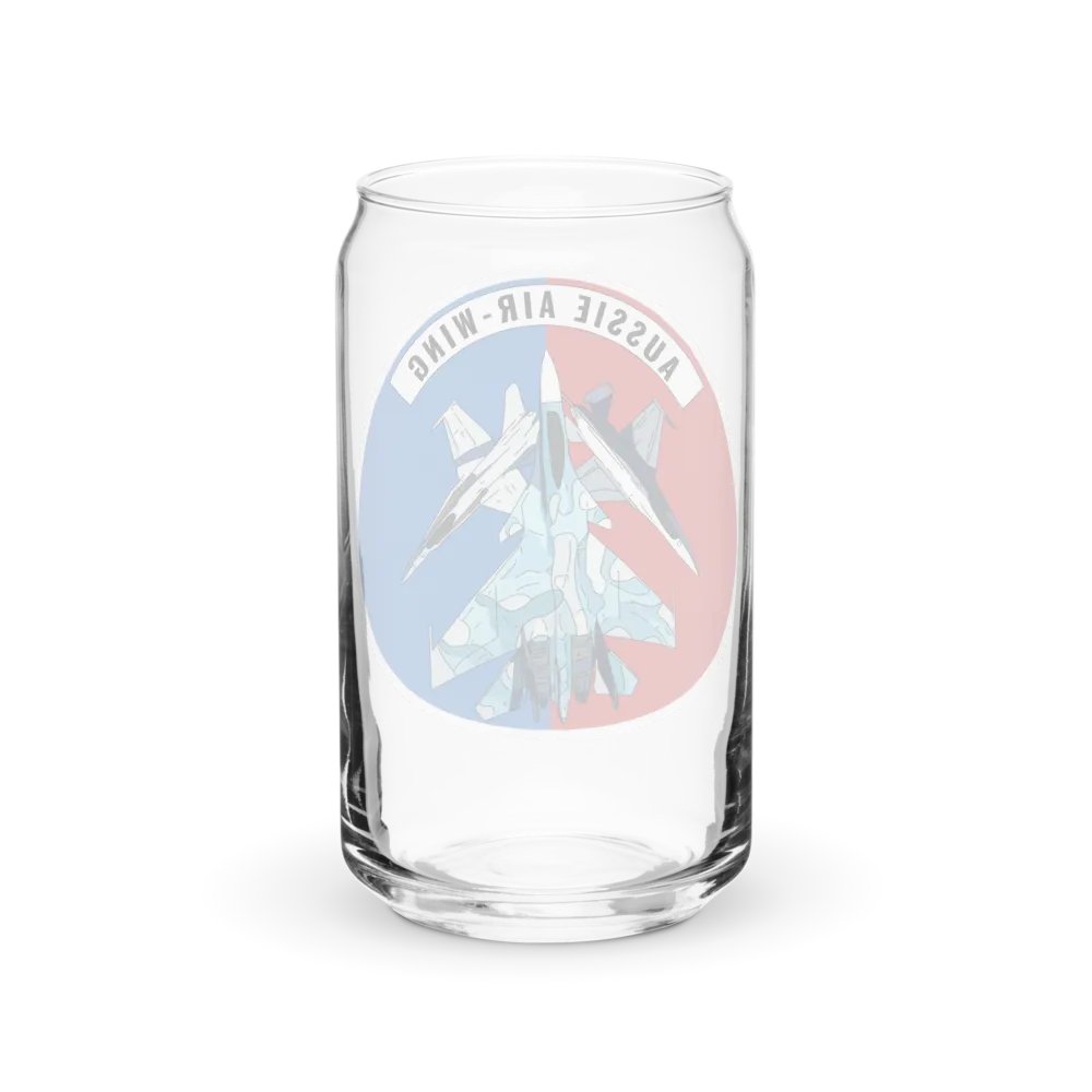 Aussie Air-Wing Wide logo Can-Shaped Glass product image (8)