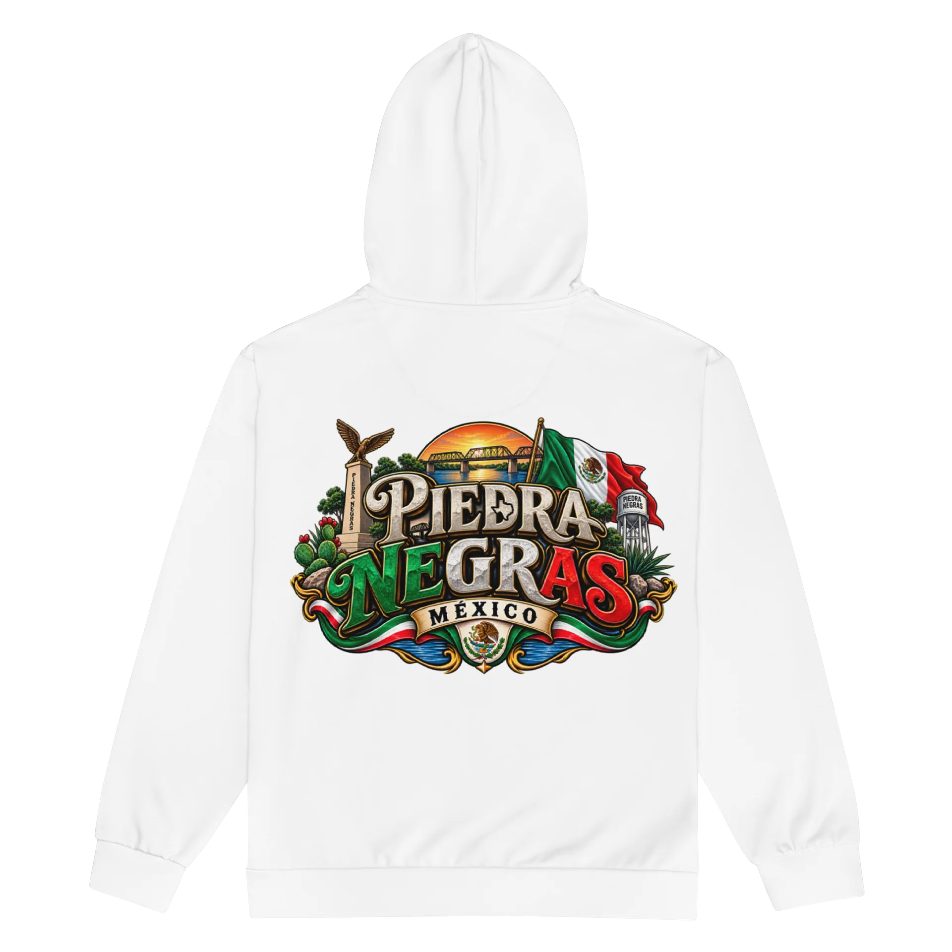 Piedras Negras Mexico Graphic Zip Hoodie product image (2)