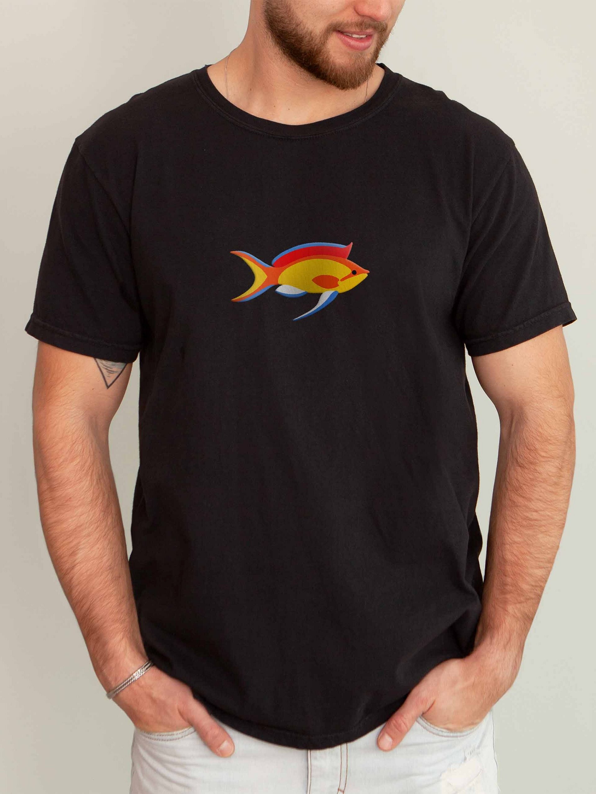Dispar Anthias Premium T-Shirt (Embroidered) for Reef and Marine Aquarium Lovers product image (2)