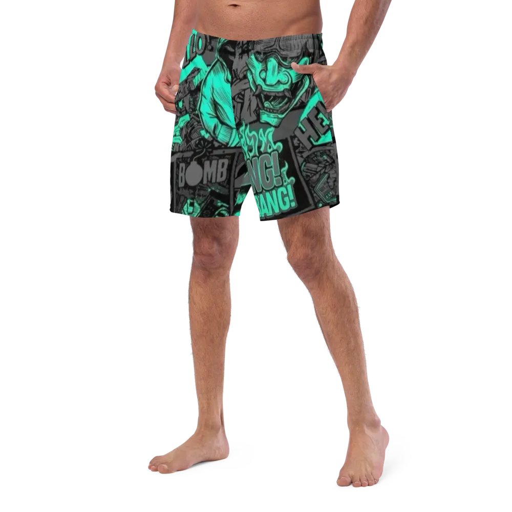 Comic Chaos Men's Swim Trunks product image (7)
