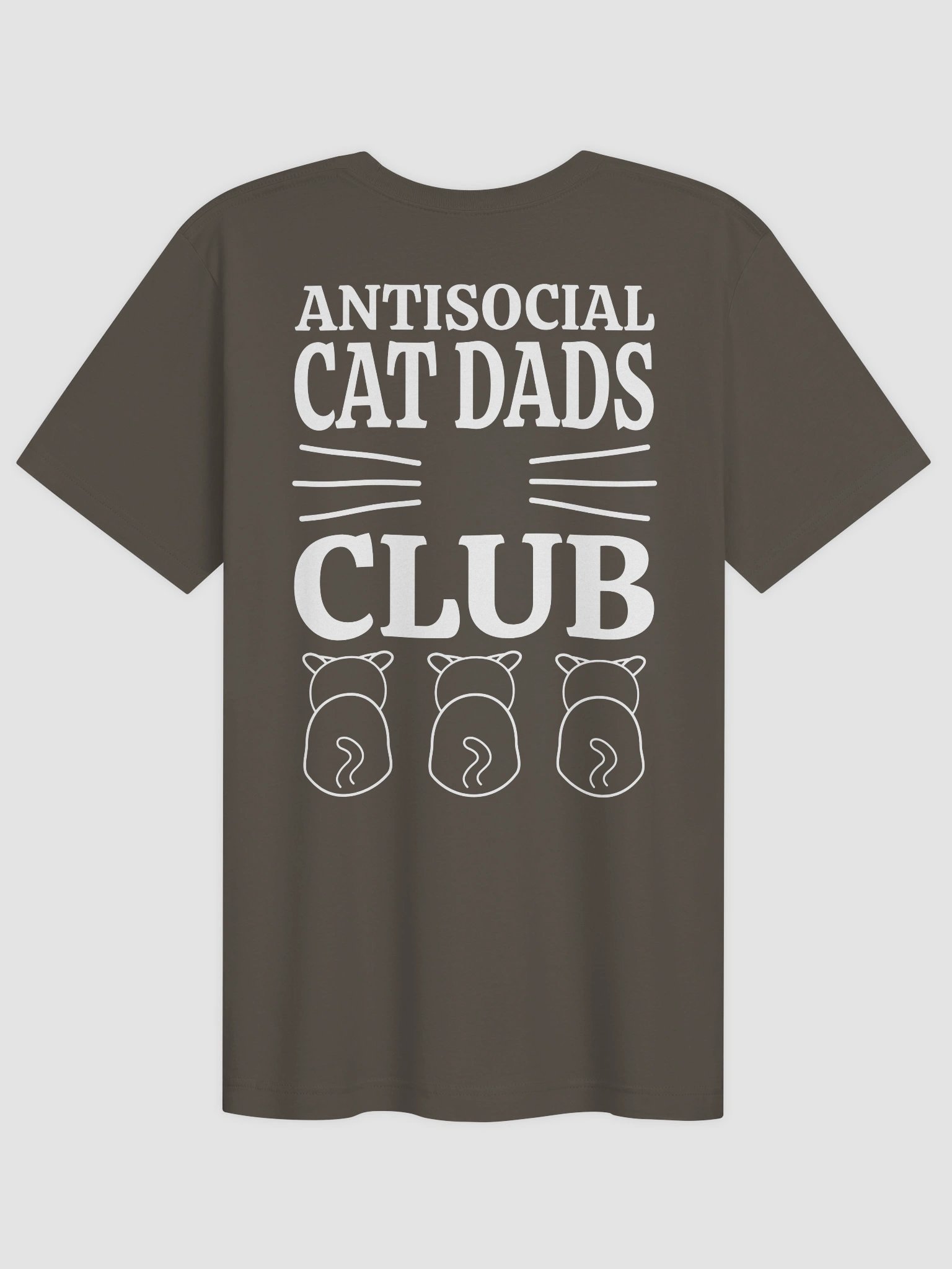 Antisocial Cat Dads Club 3 (Back Print) - Unisex Adult Super Soft Lightweight T-shirt product image (1)