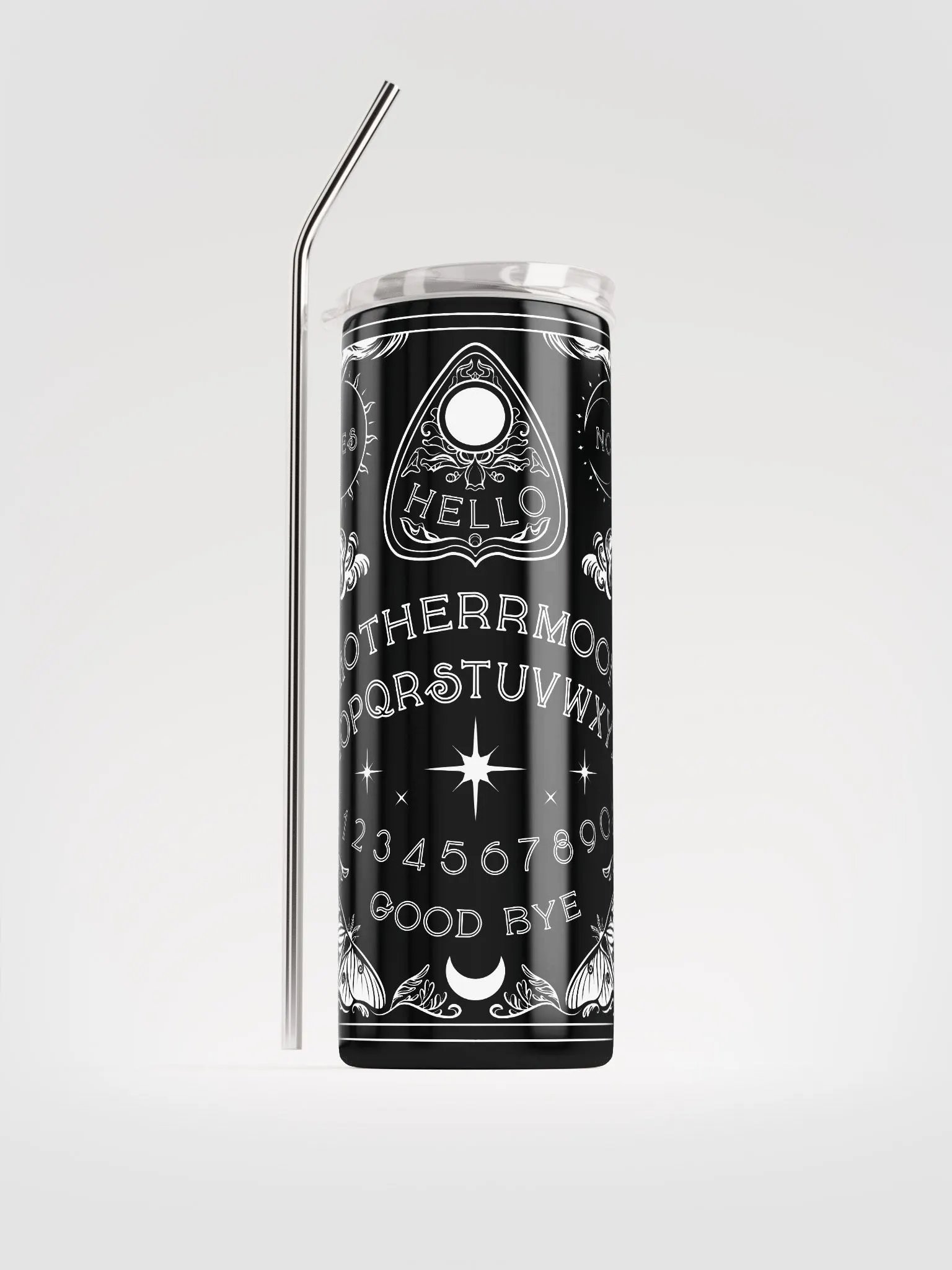 MM 𝖘𝖕𝖎𝖗𝖎𝖙𝖇𝖔𝖆𝖗𝖉 stainless steel tumbler w/ reusable straw product image (1)